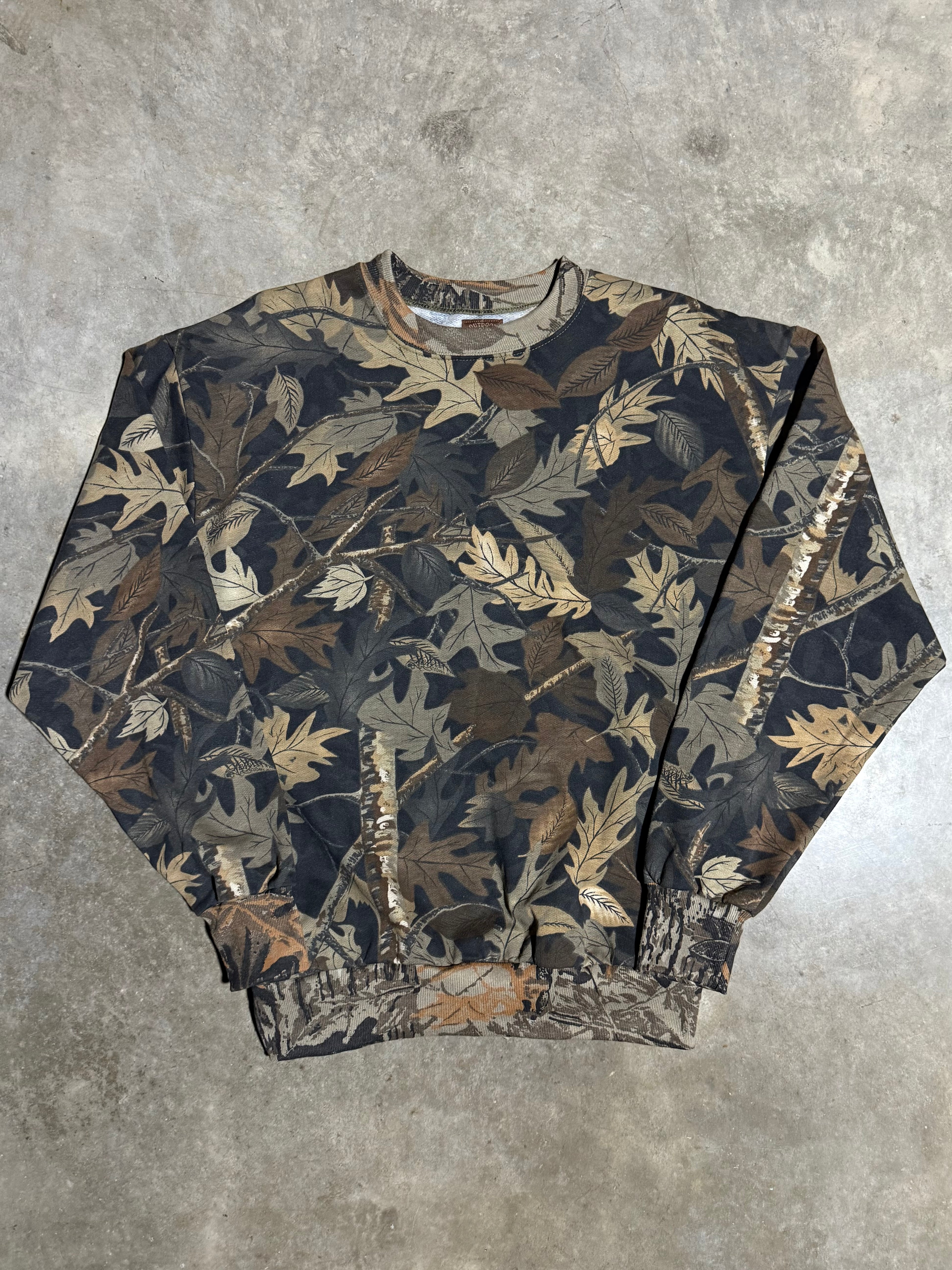 Vintage Ace Outdoors Camo Crewneck (XL)