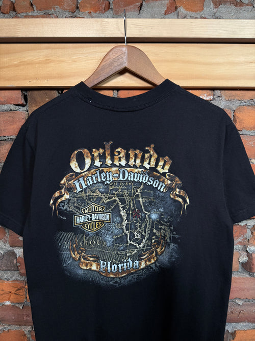 2000s Harley Davidson Skull T-Shirt (L)