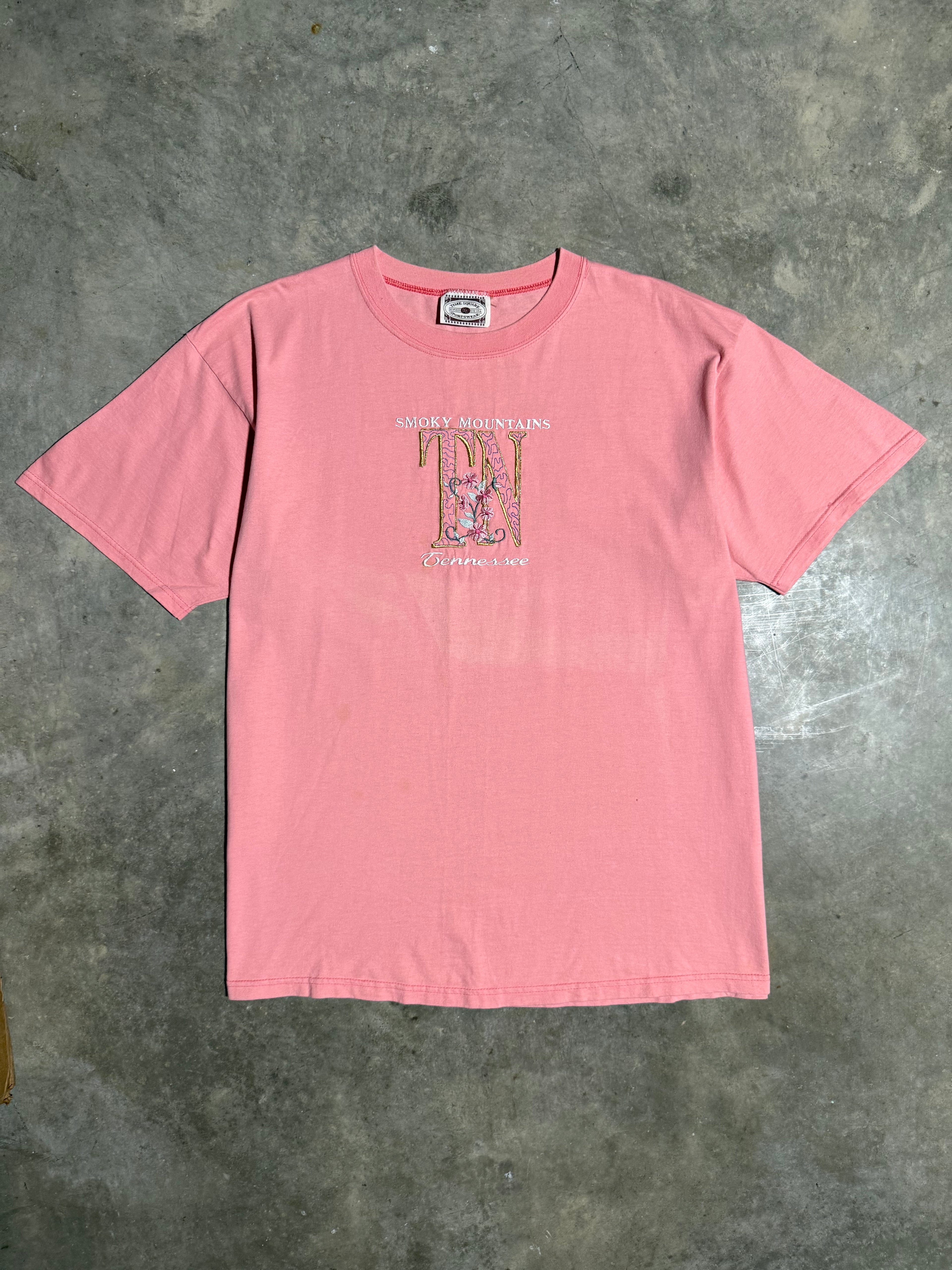 Vintage Embroidered Smokey Mountain Tennessee Tee (2XL)
