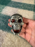 Vintage 1996 Moving Jaw Skeleton Belt Buckle