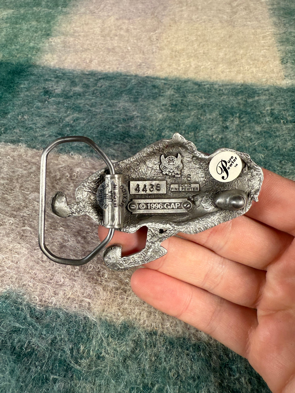Vintage Snowmobile Belt Buckle