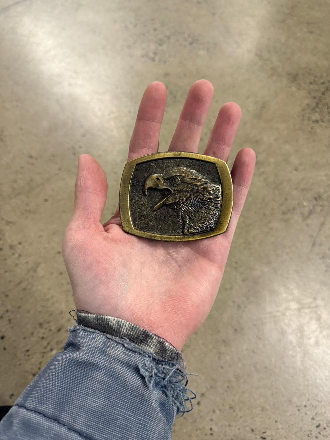 Vintage Bald Eagle Belt Buckle