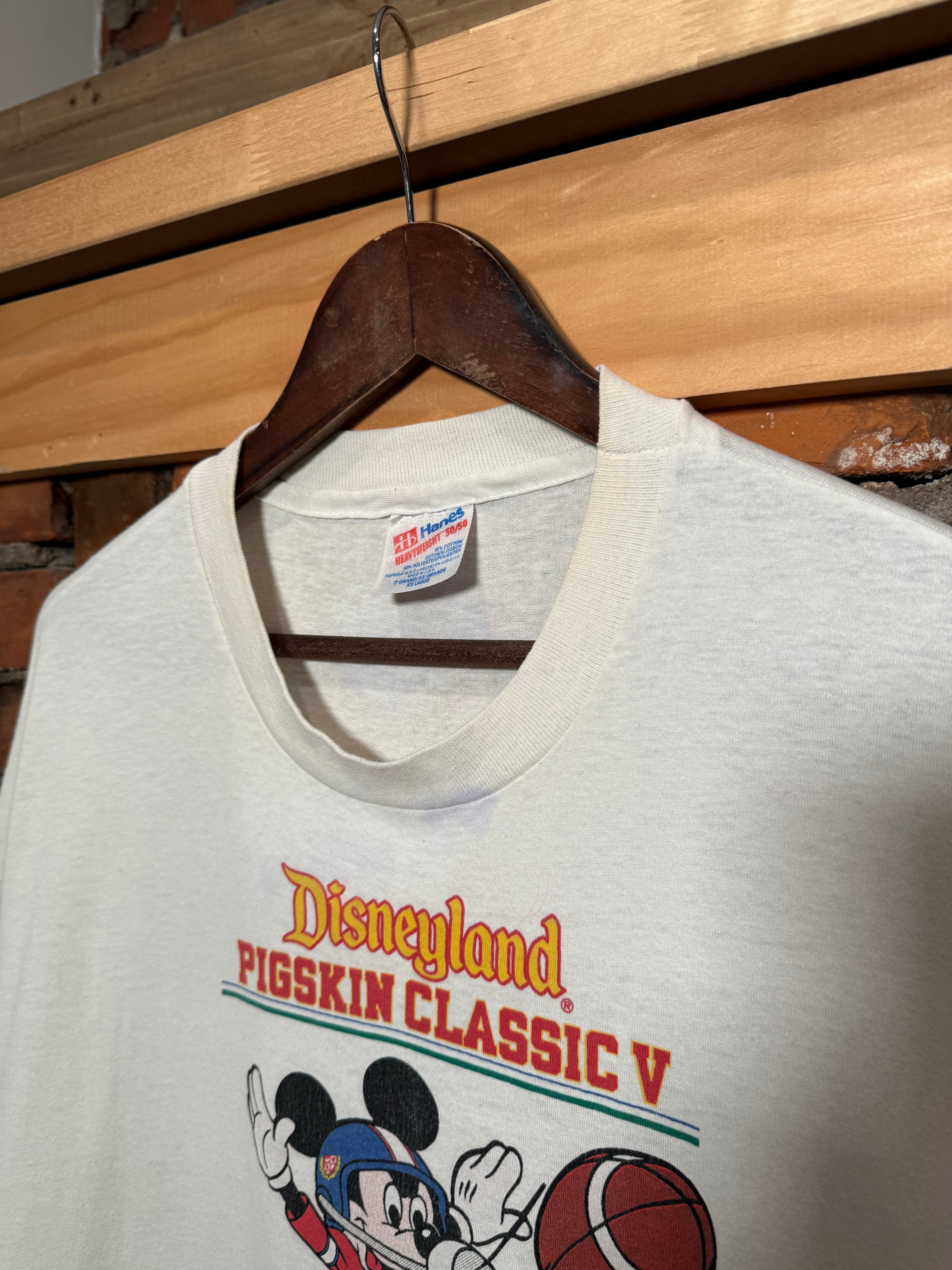 Vintage 1994 Disneyland Pigskin Classic OSU Vs Fresno Football Game Tee (2XL)