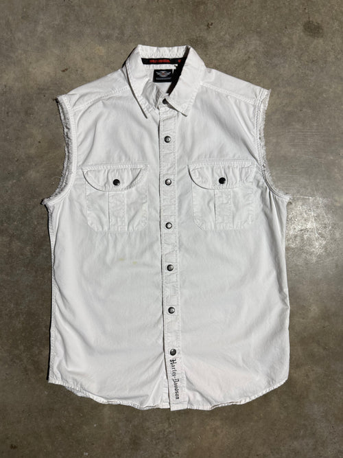 Harley Davidson Cutoff Woman’s Button Down (WM)