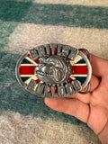 Vintage 3D English Bulldog Belt Buckle