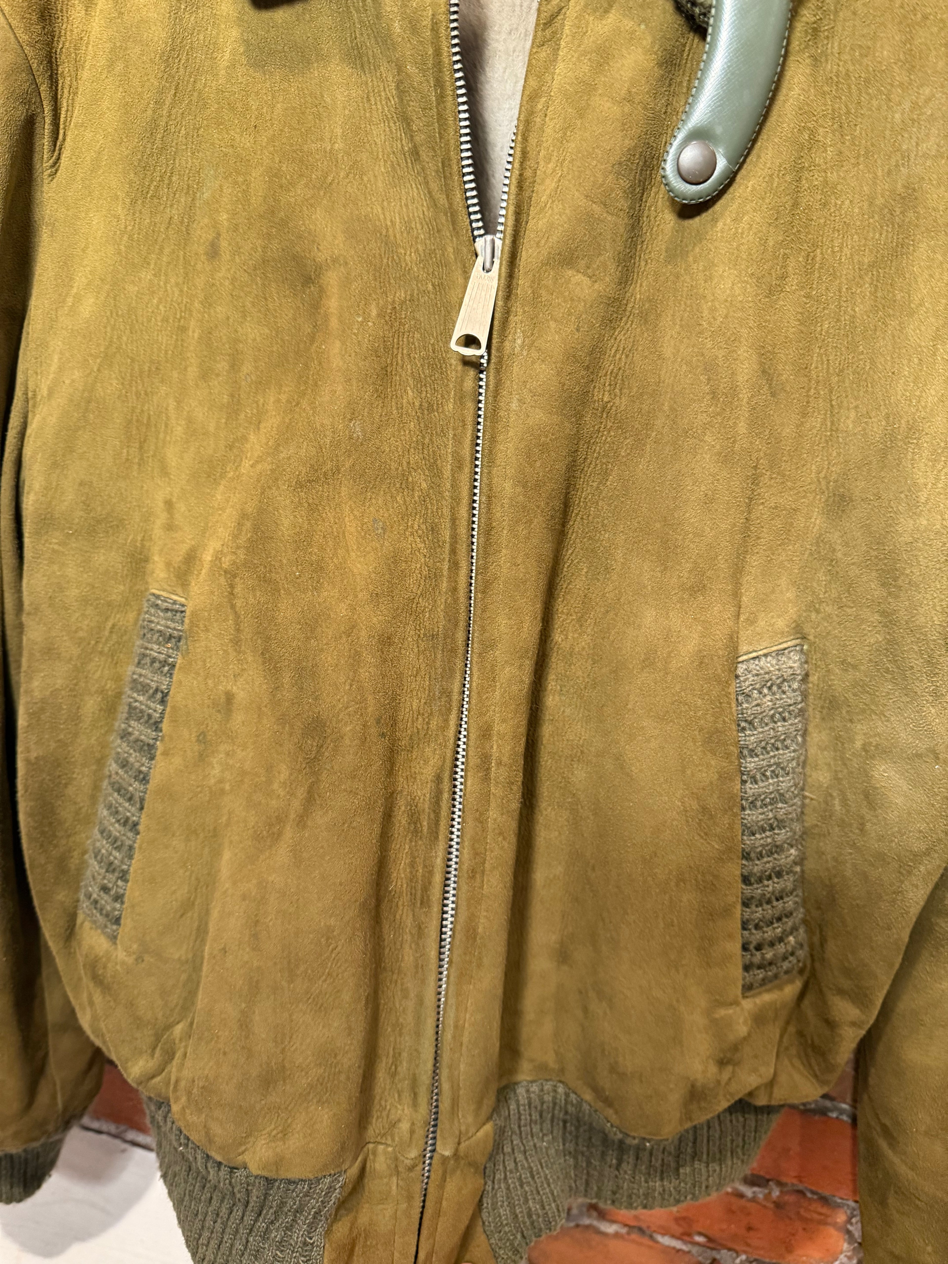 Vintage 1950s Suede DuPont Quilon Jacket (M)