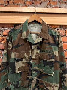 Vintage Camo Button Up Jacket (M)