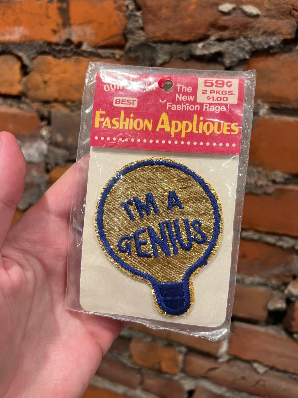Vintage Im a Genius Patch