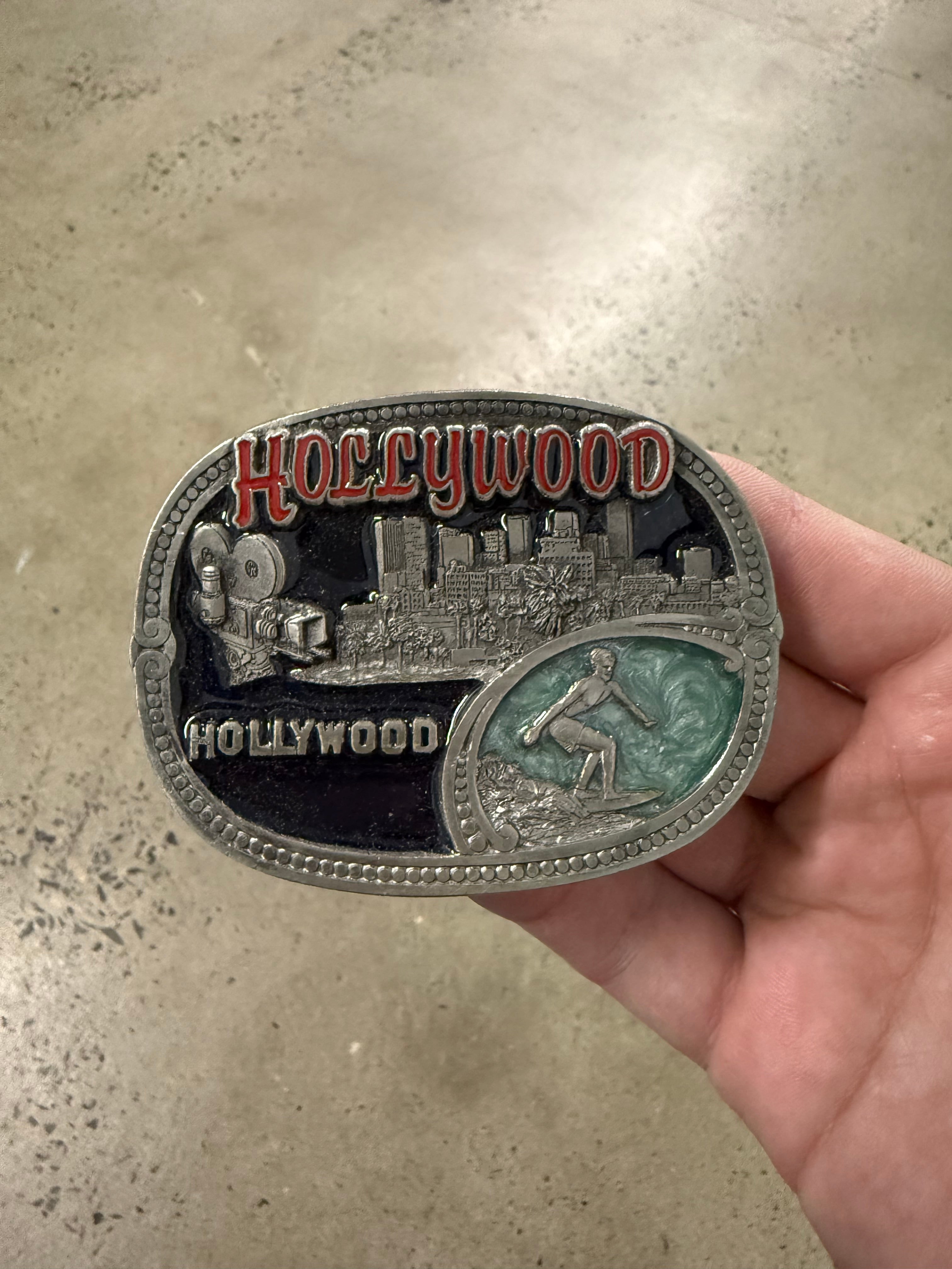 Vintage Hollywood Surfer Belt Buckle