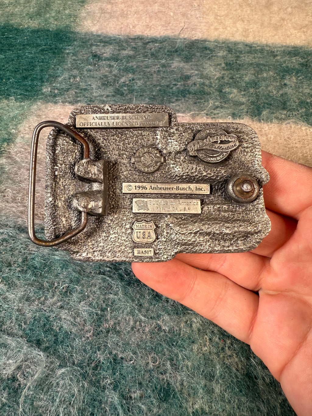 Vintage Bud Light I Love You Man! Belt Buckle