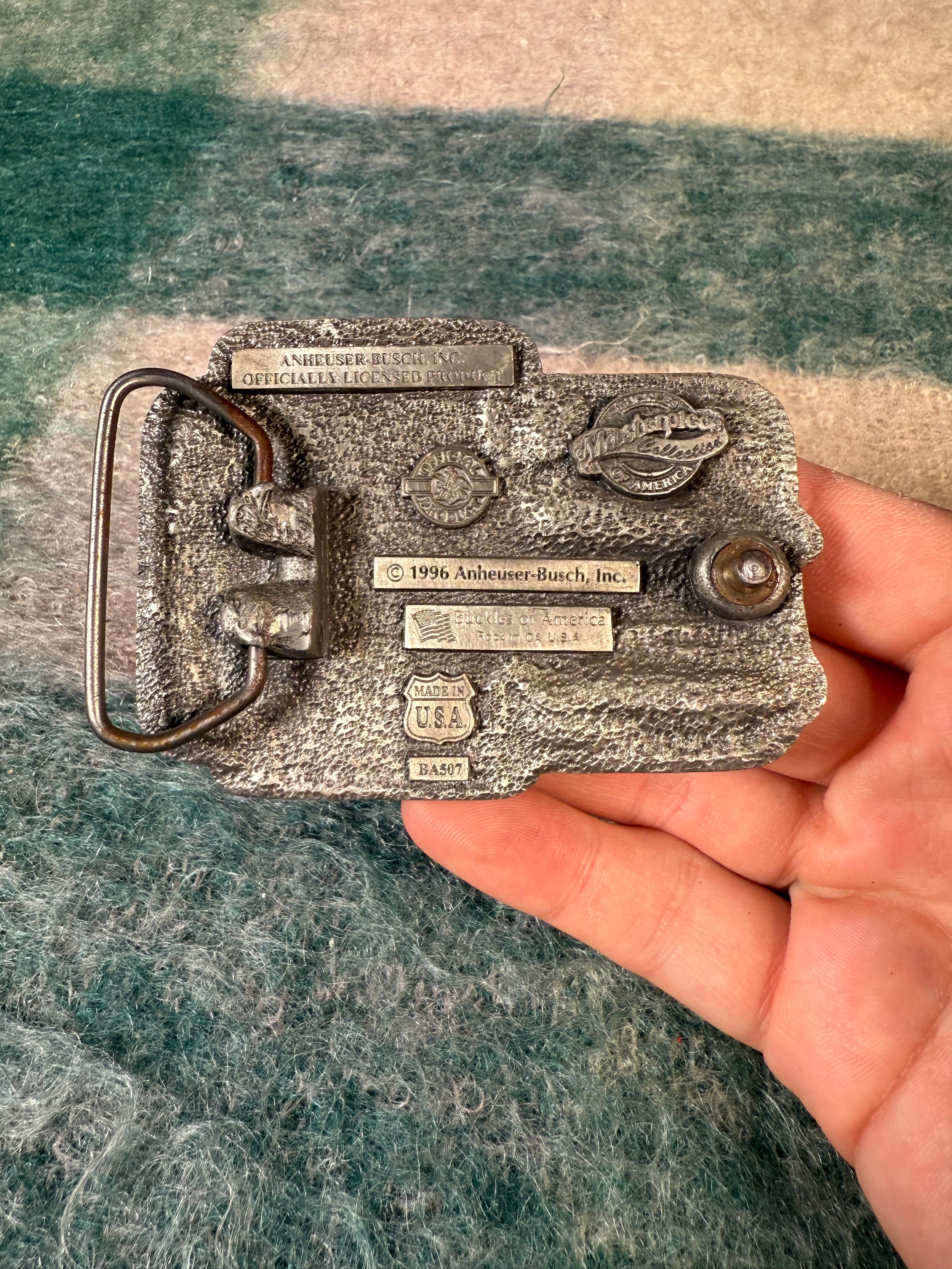 Vintage Bud Light I Love You Man! Belt Buckle