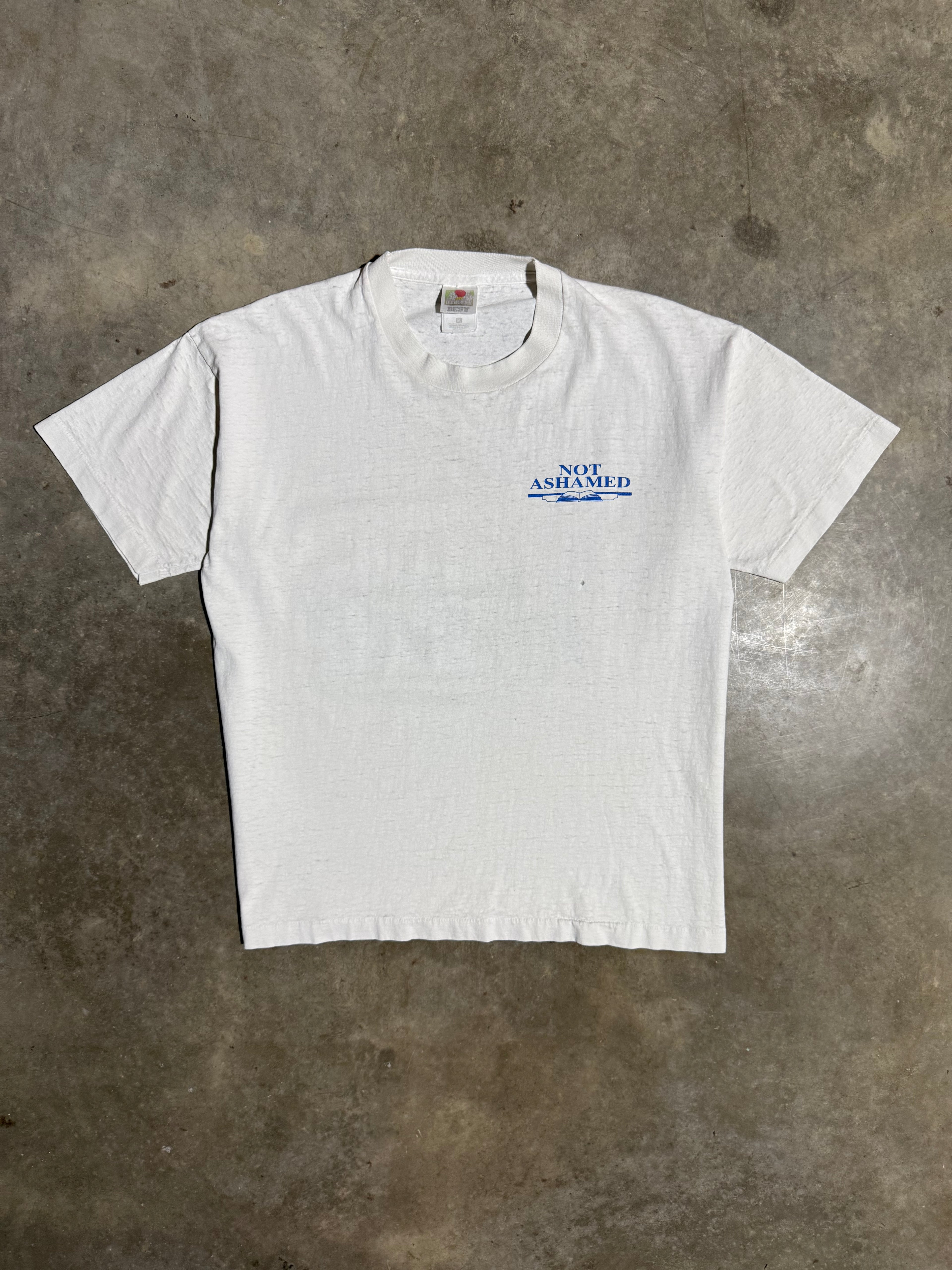 Vintage 1996 Not Ashamed Jesus T-Shirt (L)