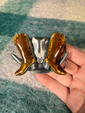 Vintage Cowboy Boots and Hat Belt Buckle