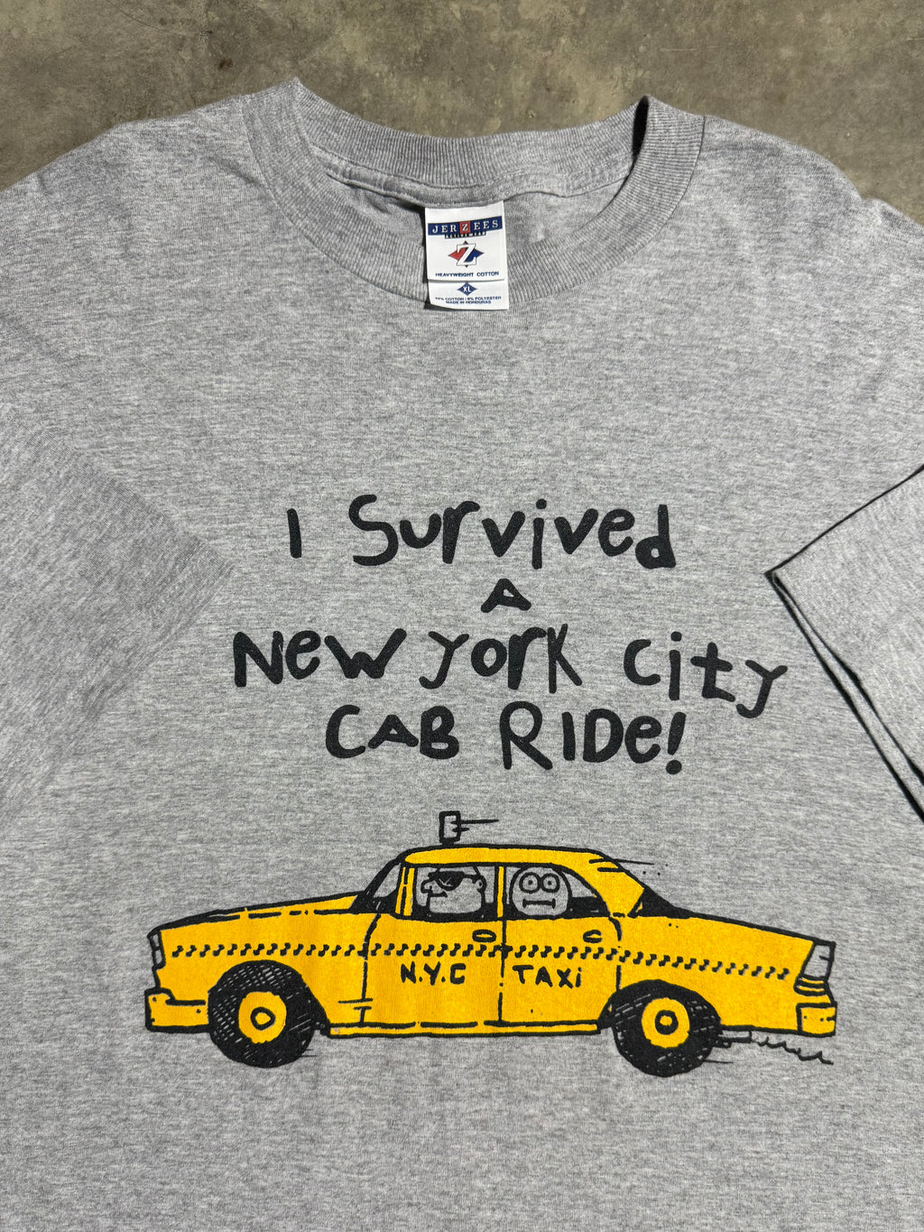 Vintage I Survived A New York City Cab Ride T-Shirt (XL)