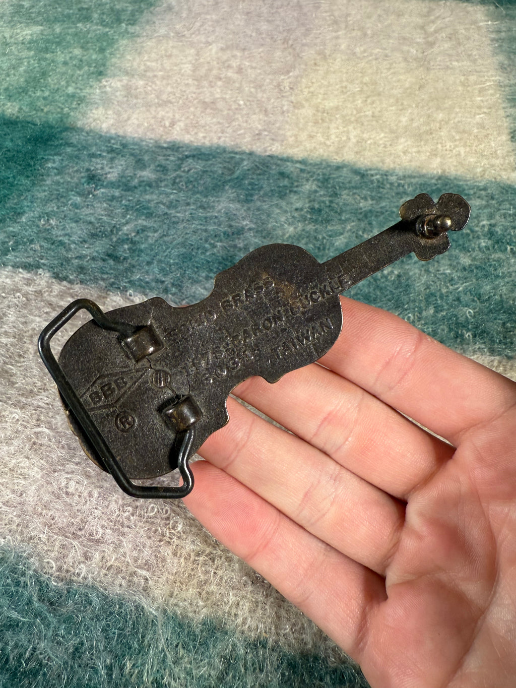Vintage Violin Belt Buckle