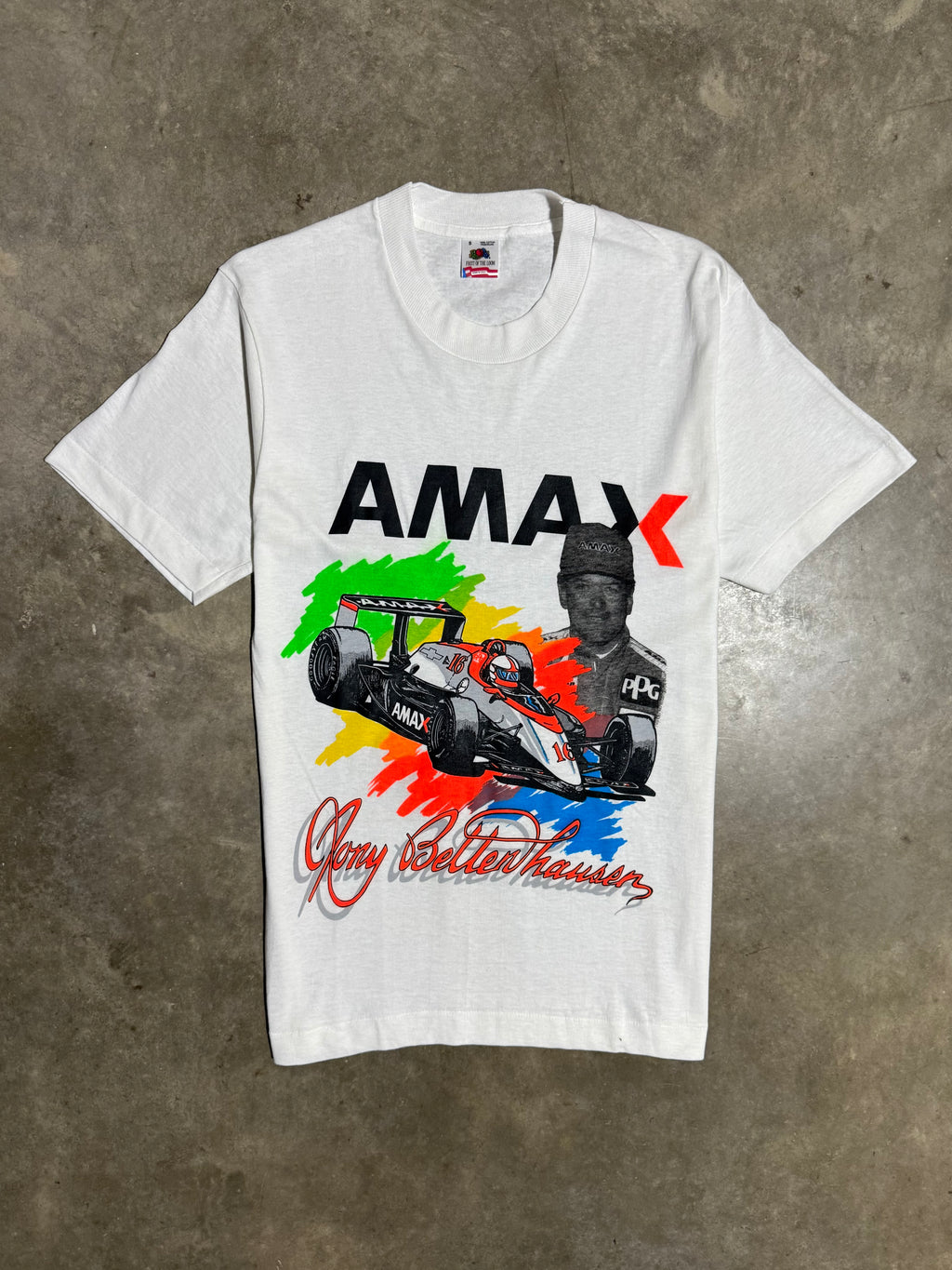 Vintage Early 90s Amax Tony Bettenhausen Racing T-Shirt (S)