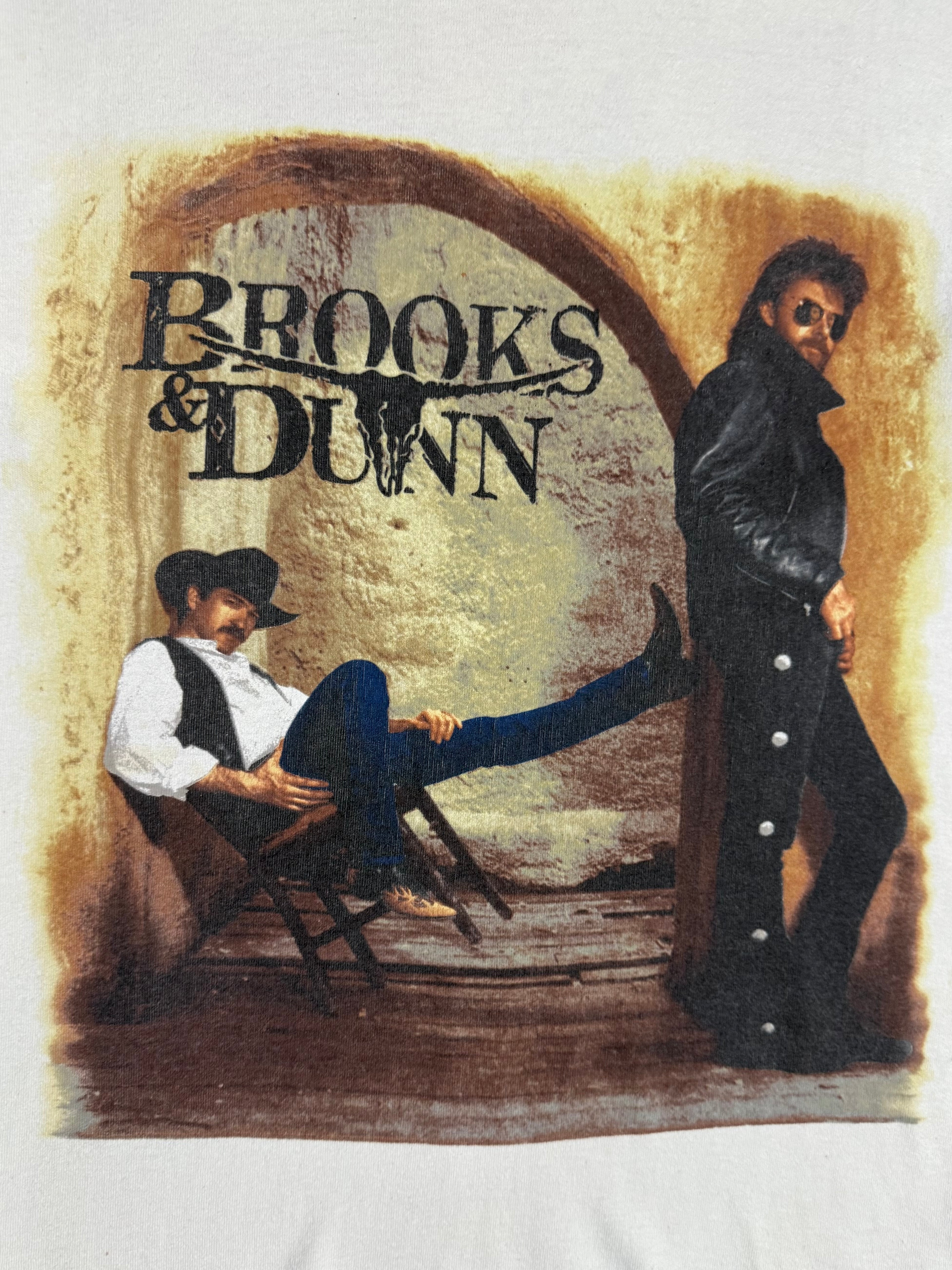 Vintage 90s Brooks & Dunn Waitin on Sundown T-Shirt (M)