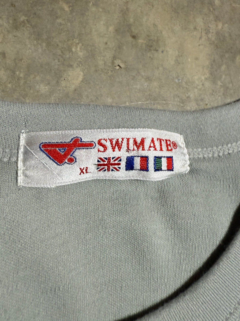 Vintage 80s Swimate American Sneaker T-Shirt (L)