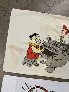 Lot of 2 Vintage Pillowcases - Donald Duck and The Flintstones