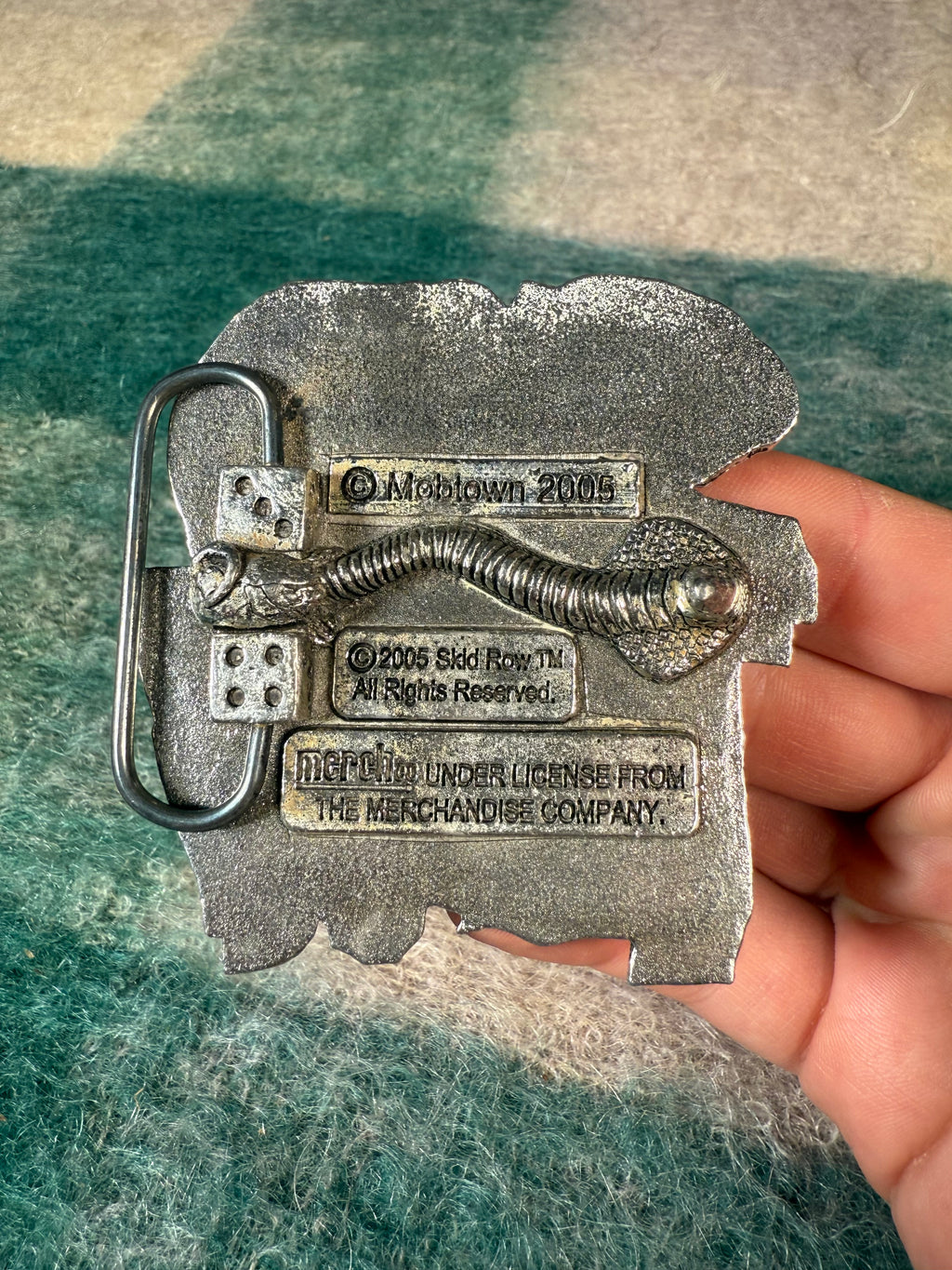 2005 Skid Row Belt Buckle