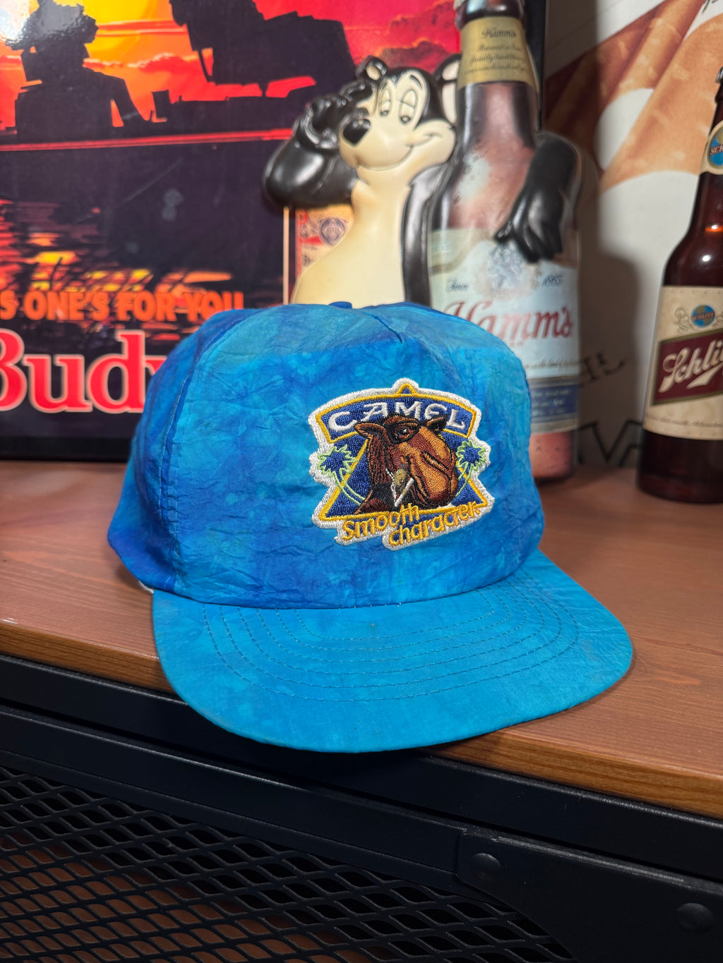 Vintage 90s Camel Cigs Joe Camel Blue Hat