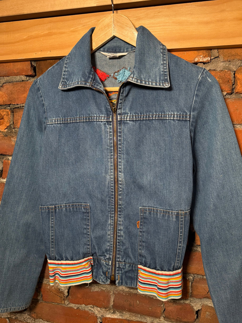 Vintage 70s Levi’s Orange Tab Western Stitched Jean Jacket (WS)(Flaw)