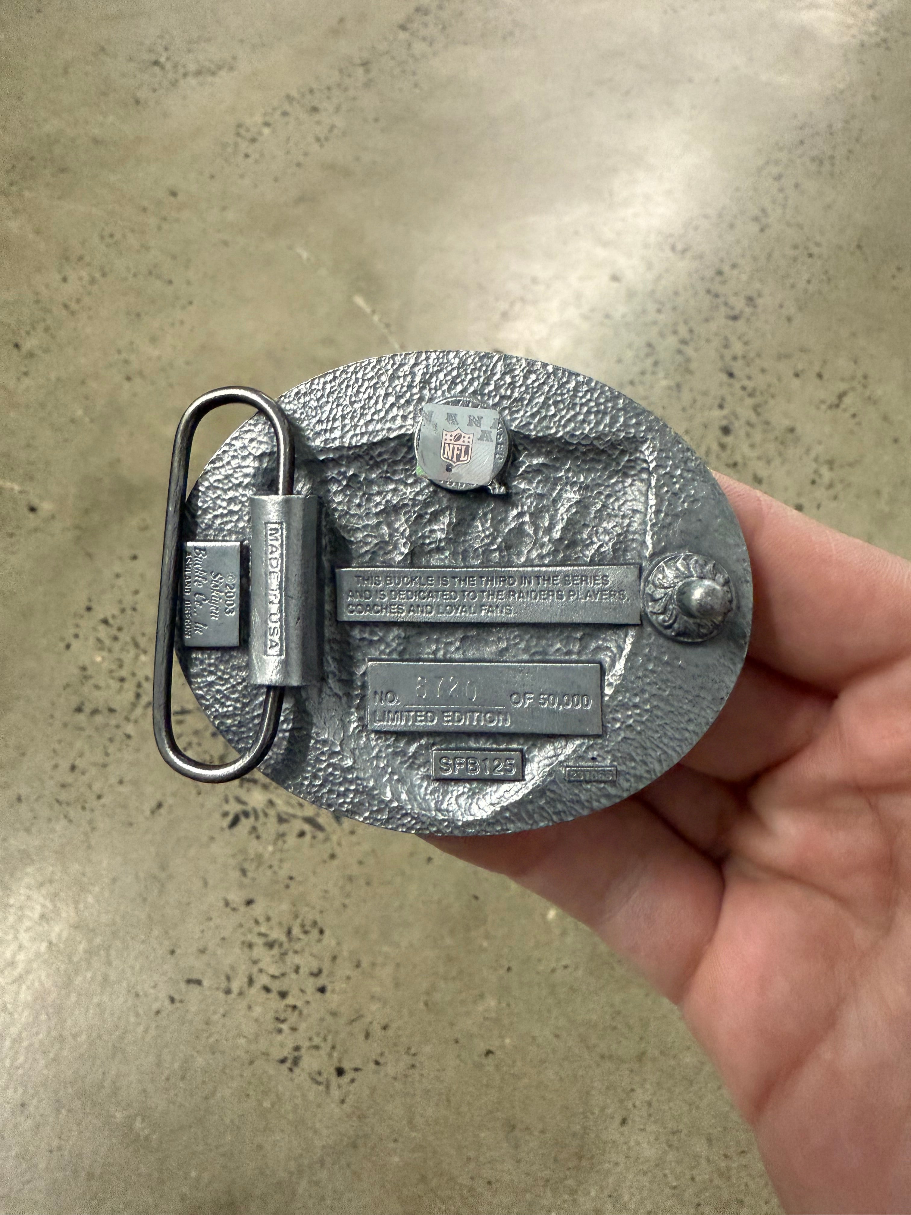 2000s Raiders Belt Buckle