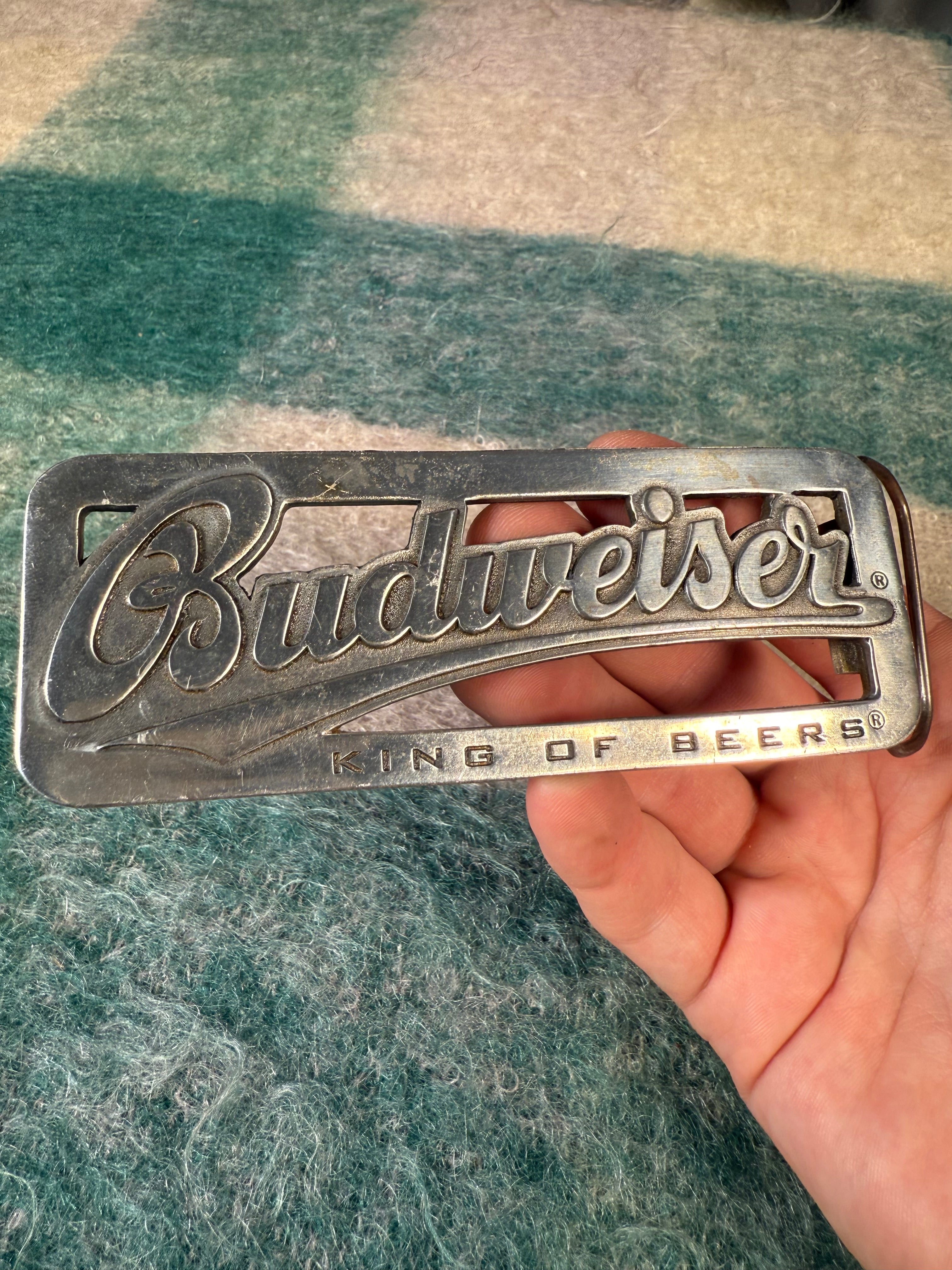 2006 Budweiser Rectangle Belt Buckle
