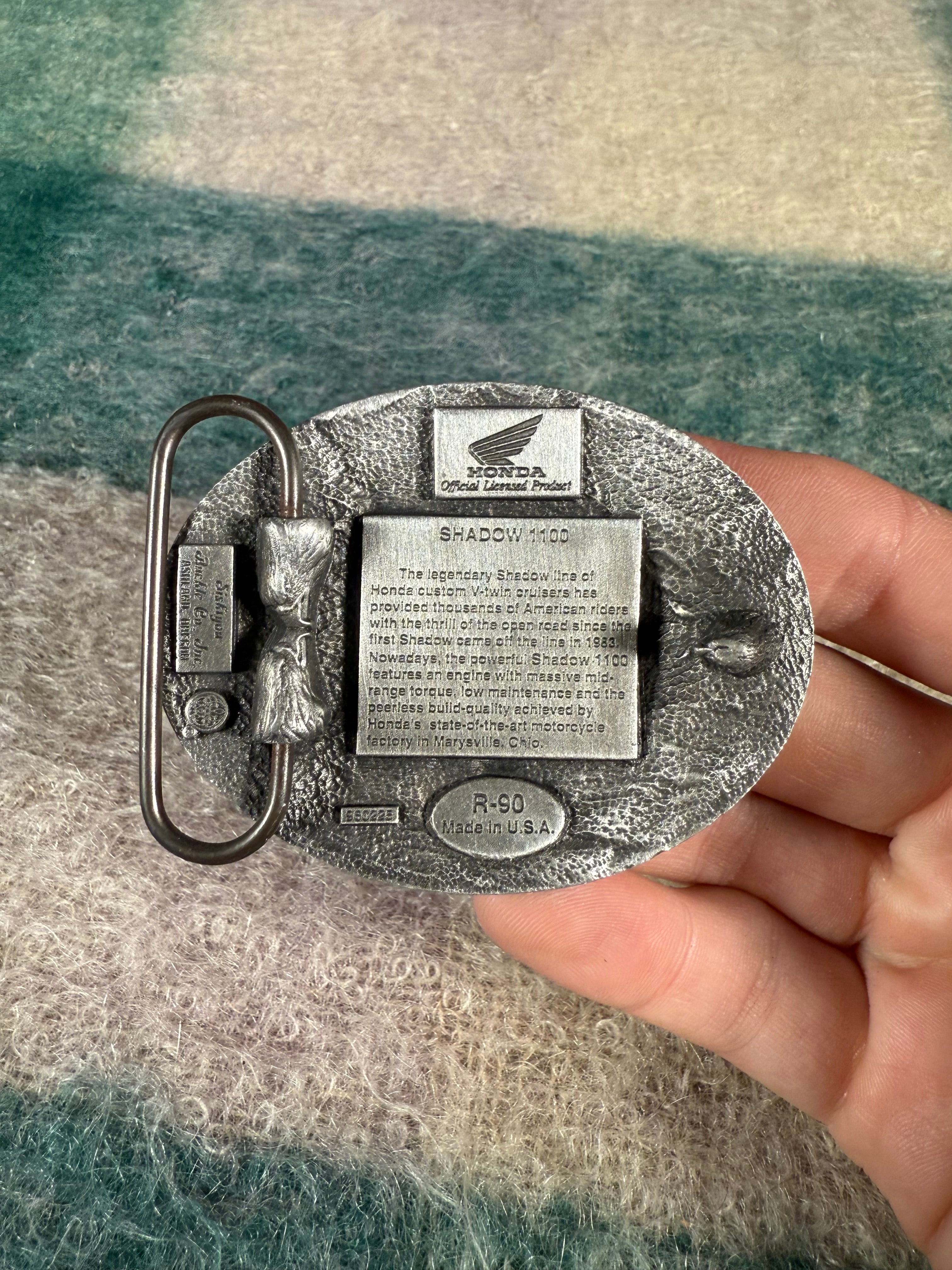 Vintage Honda Shadow Motorcycle Belt Buckle