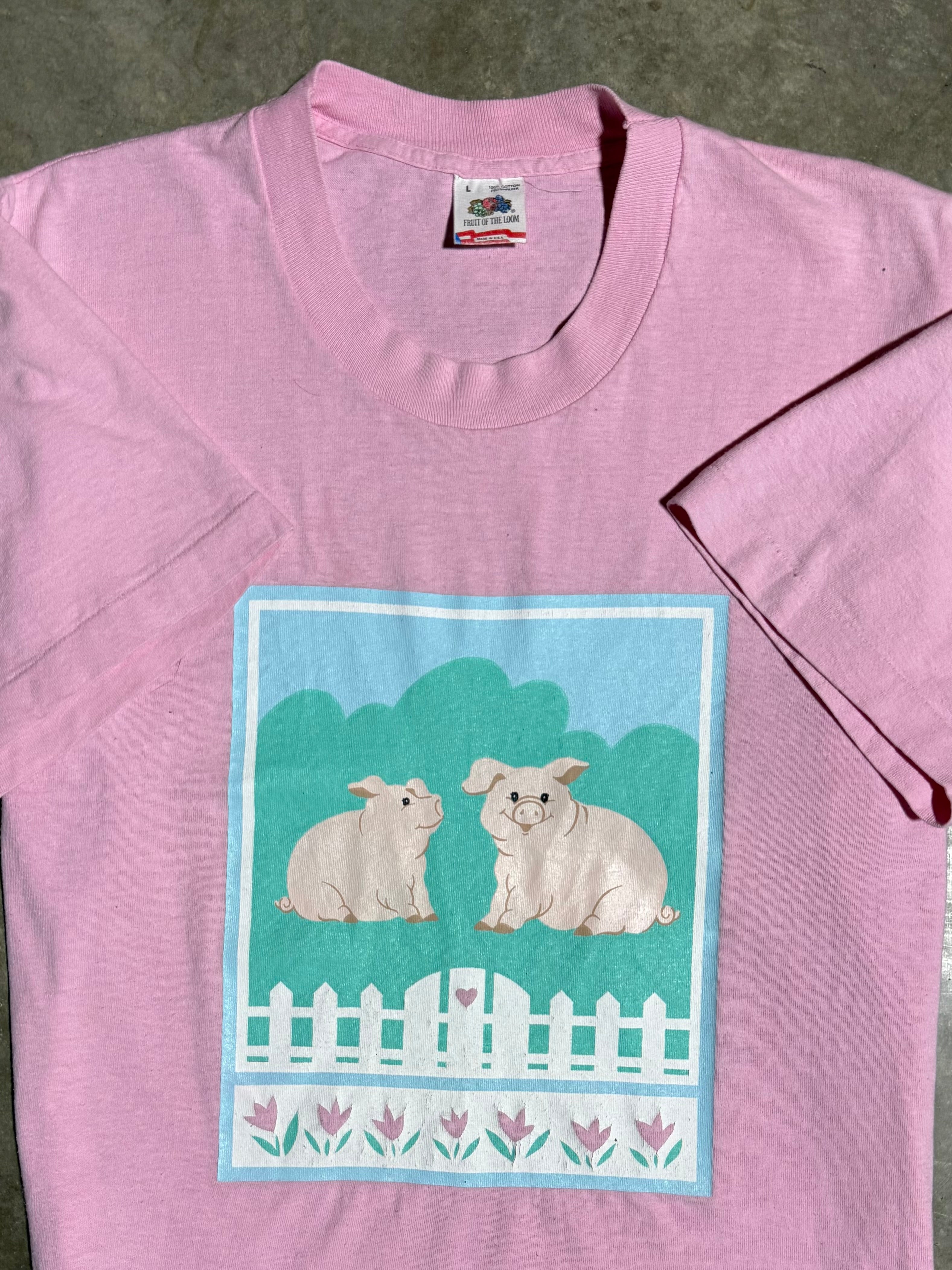 Vintage Early 90s Pig T-Shirt (M)