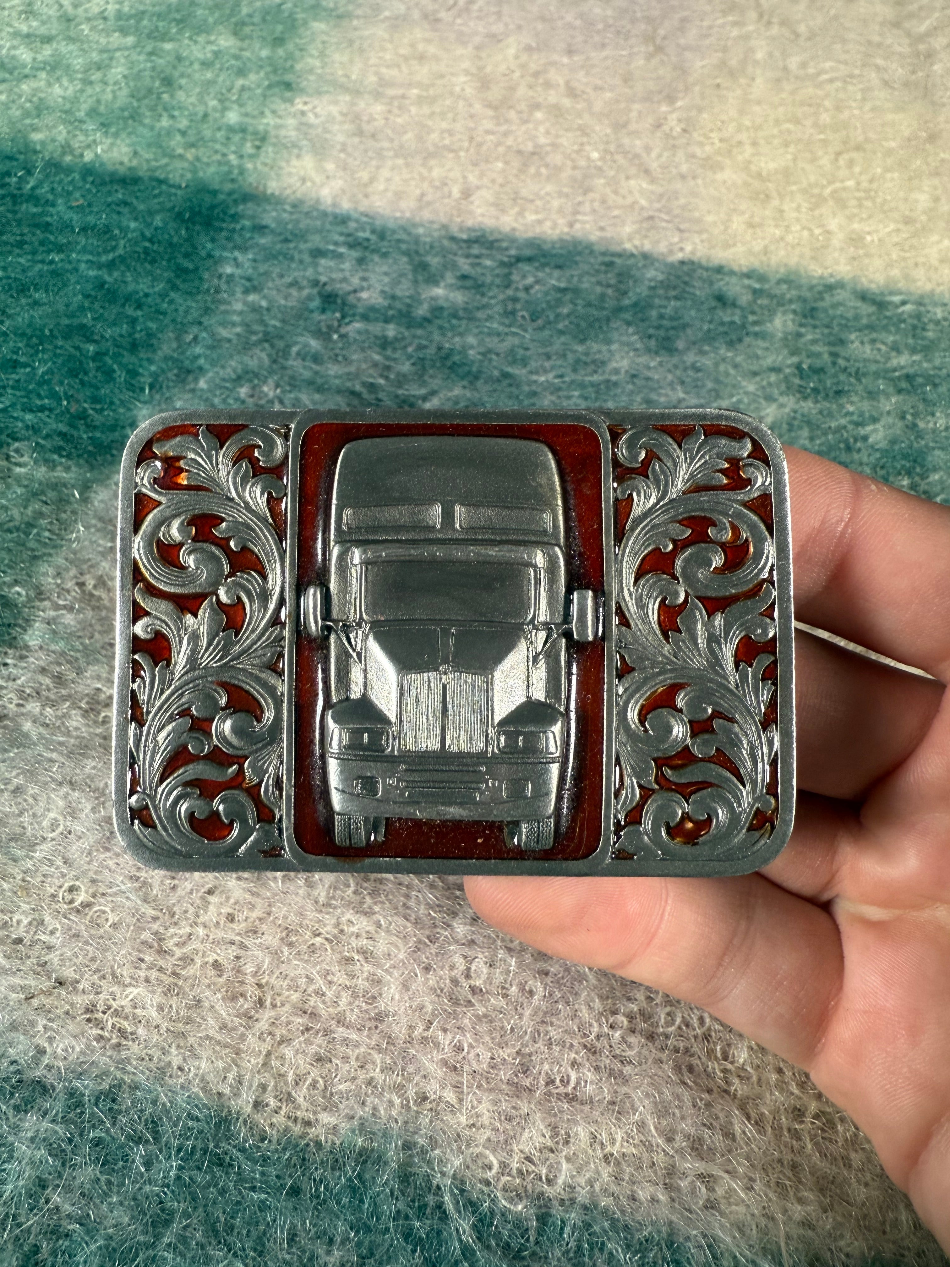 Vintage Kenworth Truck Belt Buckle