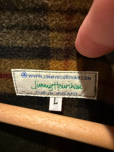 Jimmy Hourihan Wool Plaid Interior Vest (L)