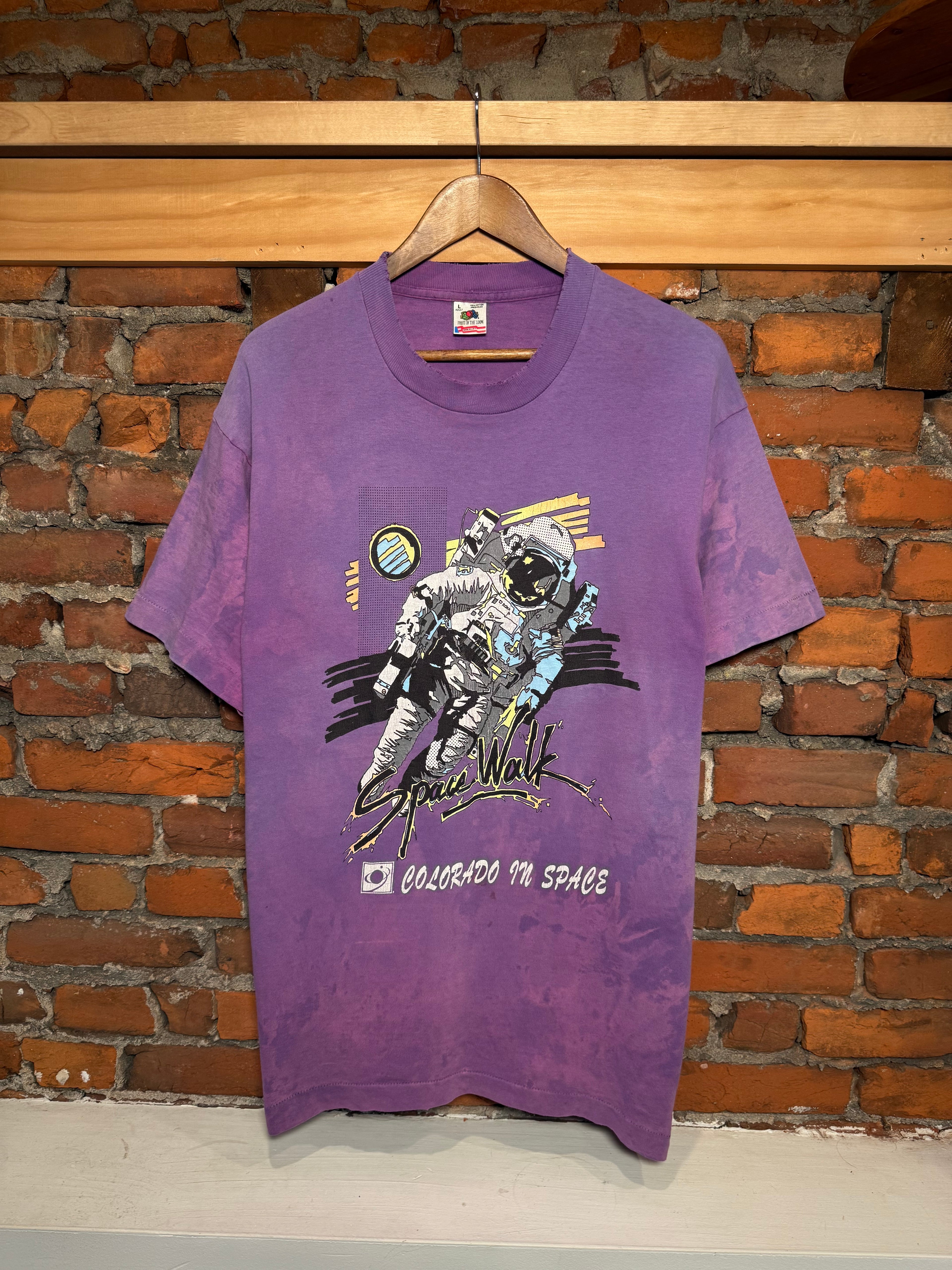 Vintage Early 90s Colorado In Space Tie Dye Shirt (L)