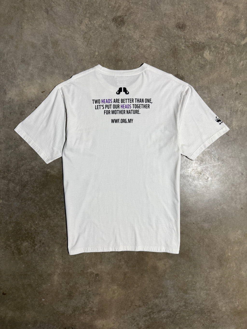 Vintage World Wildlife Fund Double Sided Elephant Tee (XL)