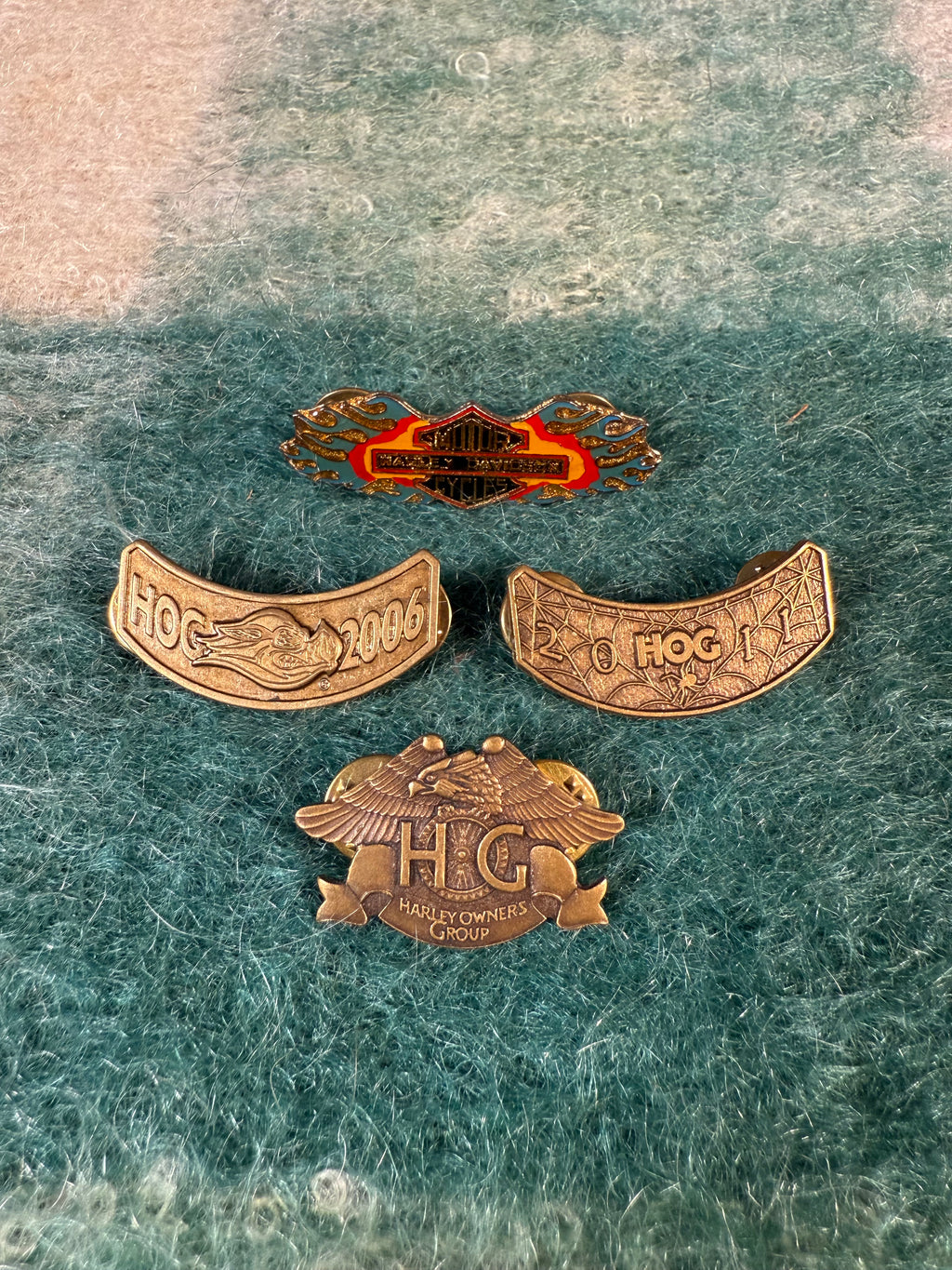 Lot of 4 Harley Davidson Motorcycle Pins