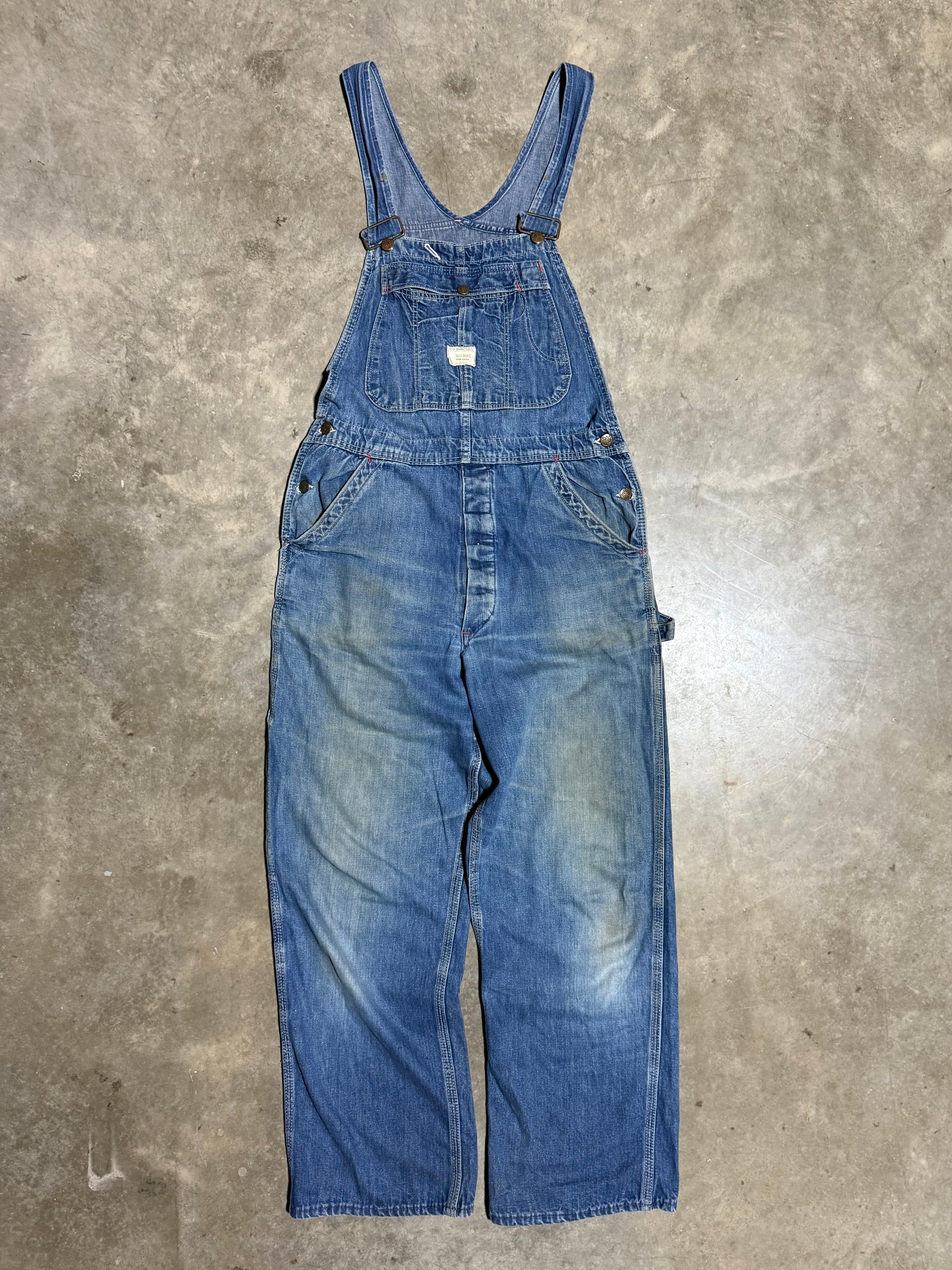 True Vintage JC Penney Big Mac Denim Overalls (32x28)