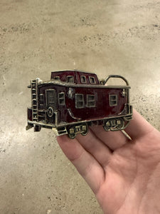 Vintage Train Car Belt Buckle