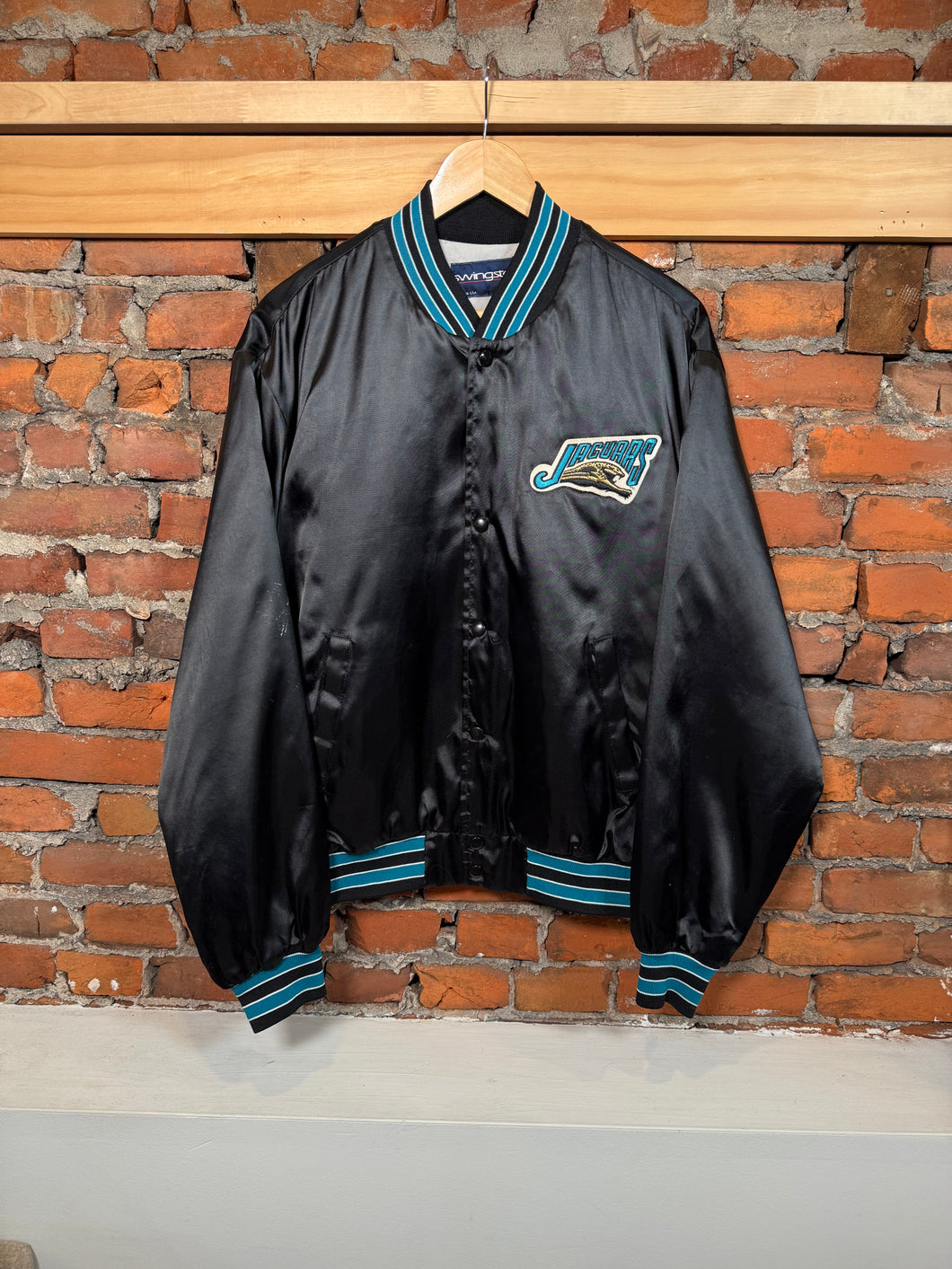 Vintage Jacksonville Jaguars Satin Jacket (L)