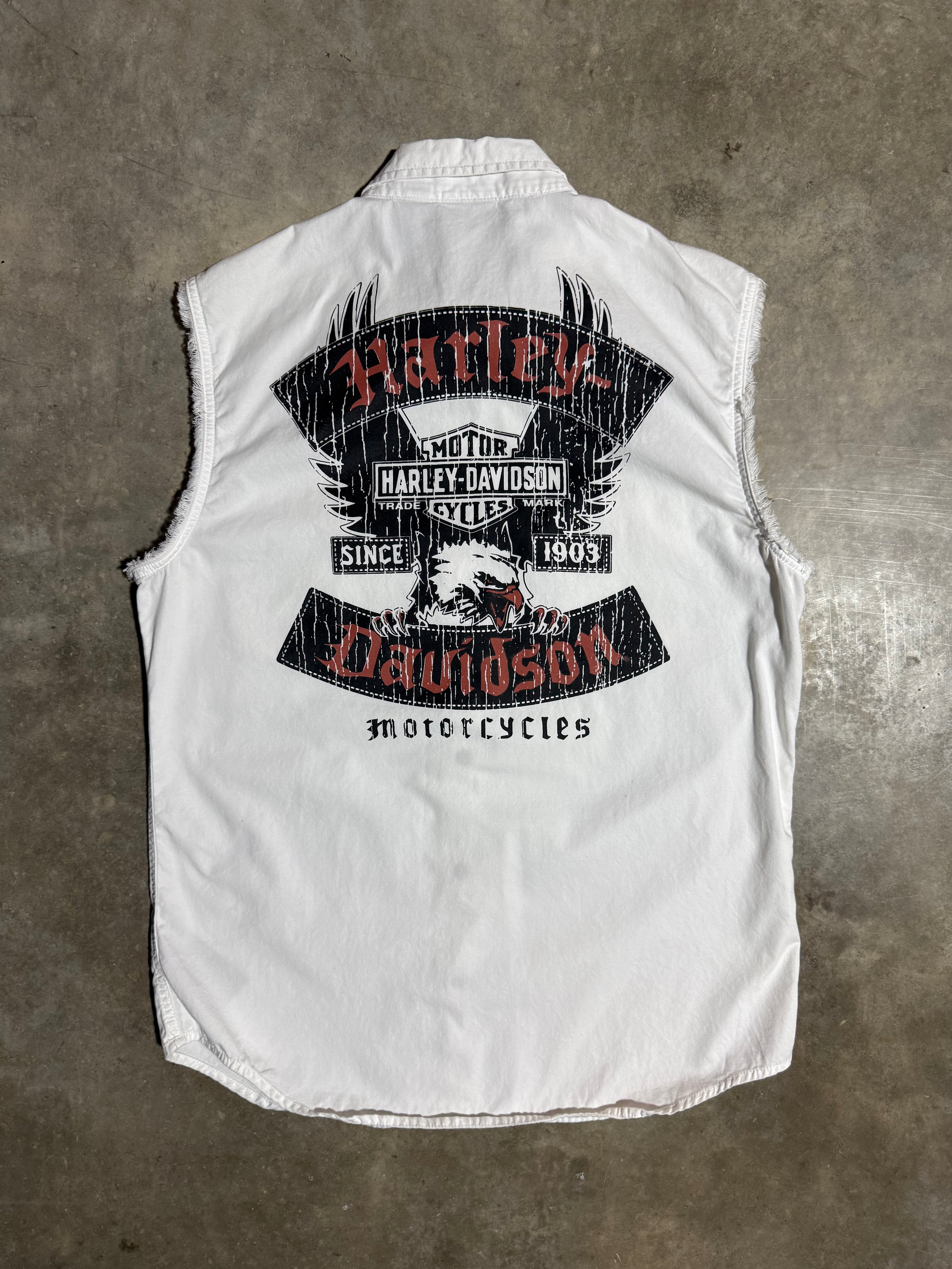Harley Davidson Cutoff Woman’s Button Down (WM)