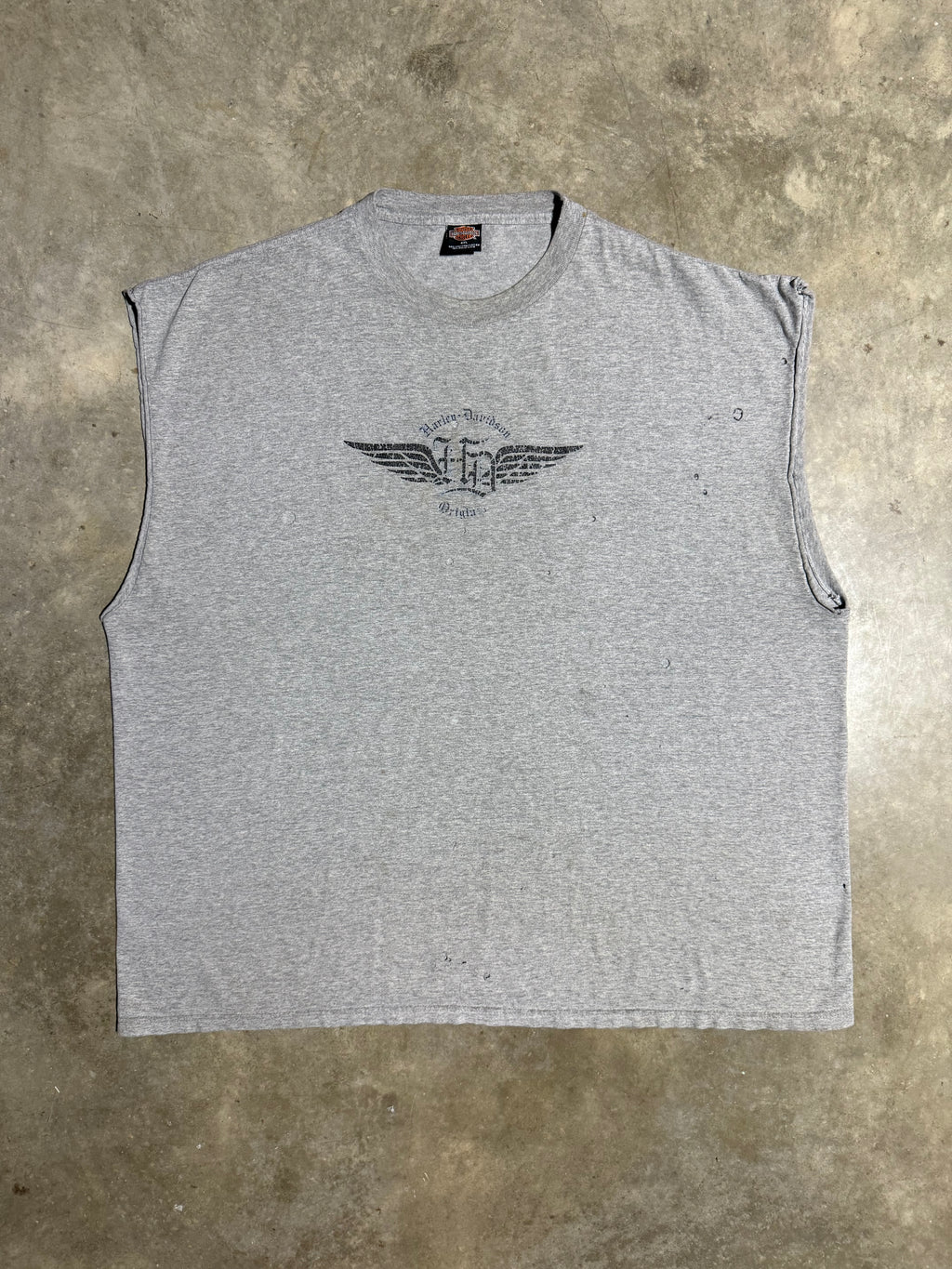 Lot of 2 Vintage Distressed Harley/Biker Shirts (3XL)