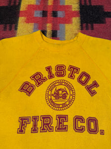 True Vintage Bristol Fire Co Champion Short Sleeve Sweatshirt (19x24.5)