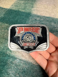Vintage 1998 Nascar 50th Anniversary Belt Buckle