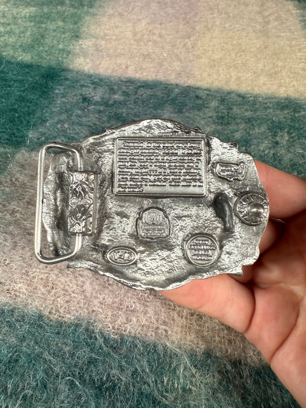 Vintage Live to Ride, Ride to Live Motorcycle Belt Buckle