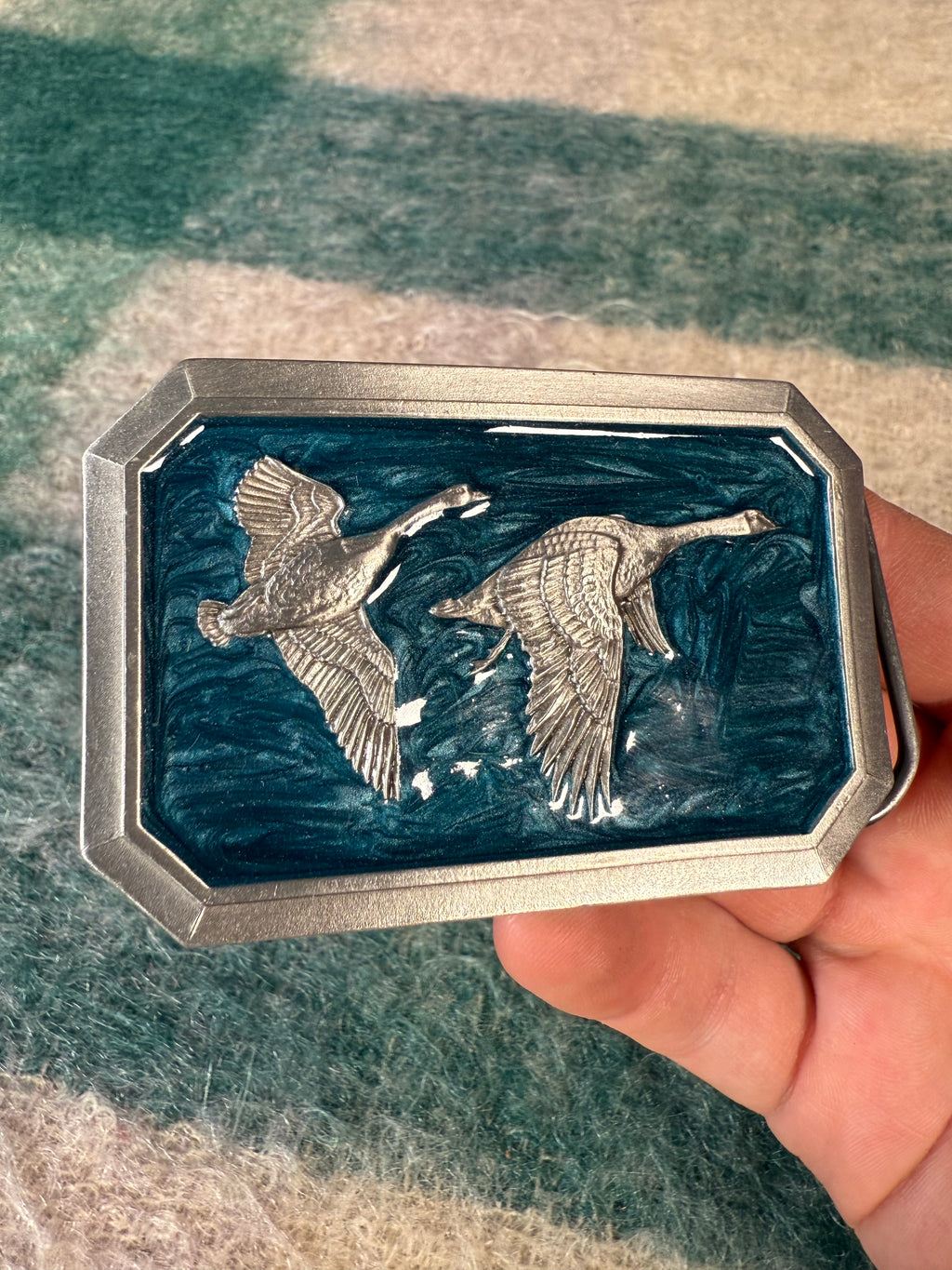 Vintage Flying Geese Belt Buckle