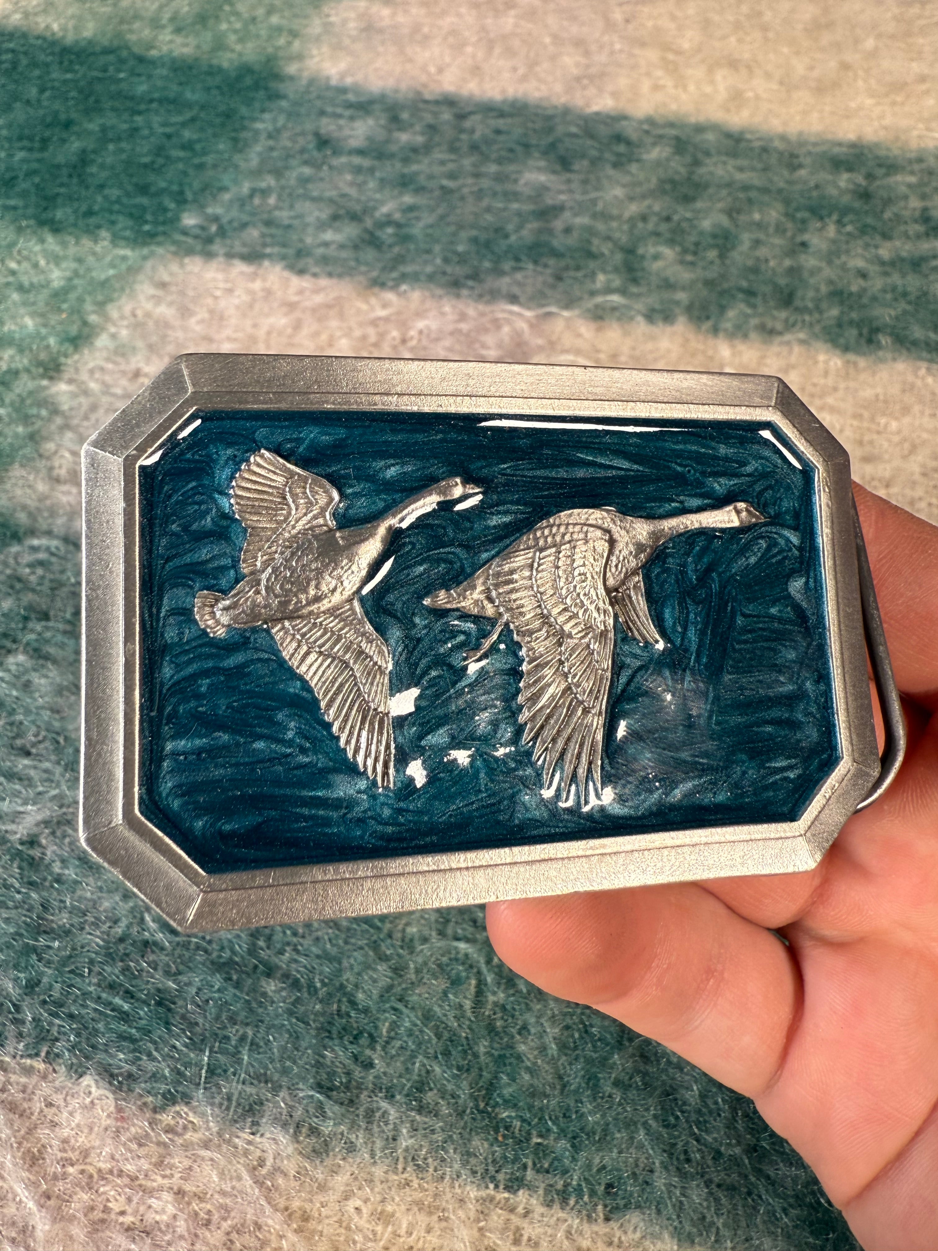 Vintage Flying Geese Belt Buckle
