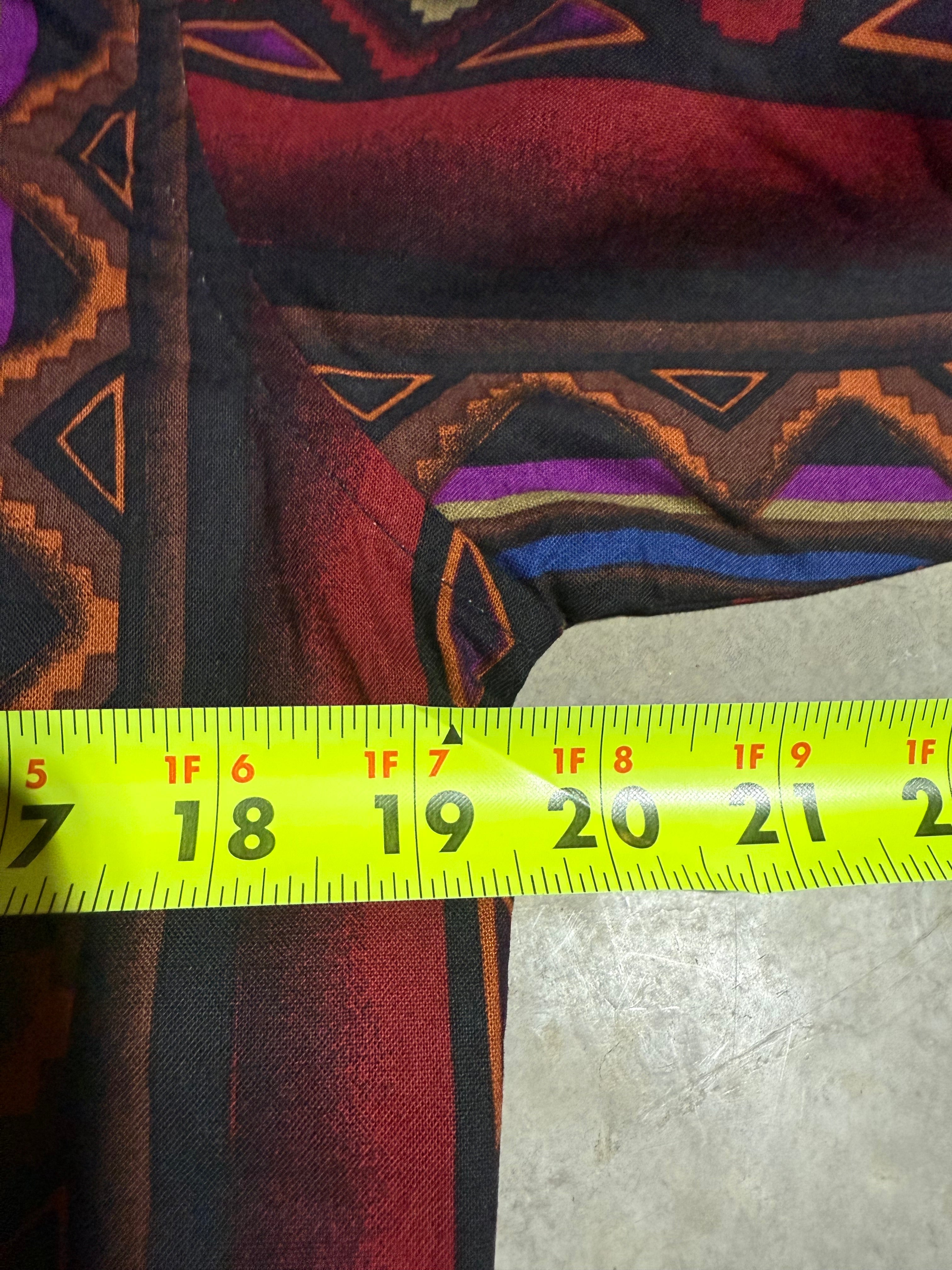 Vintage Wrangler Checotah Pattern Western Shirt (Youth XL)