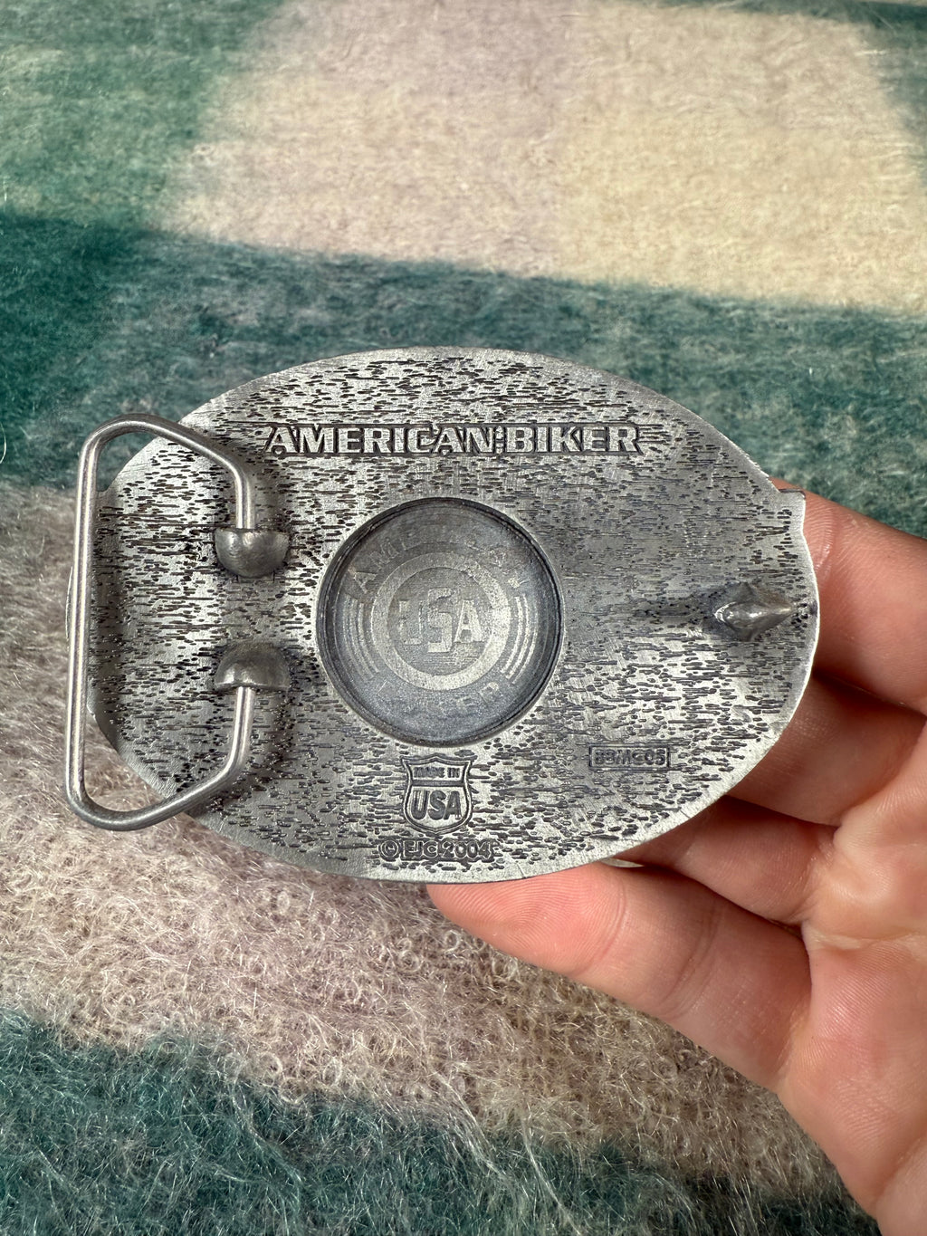 Vintage American Biker Belt Buckle