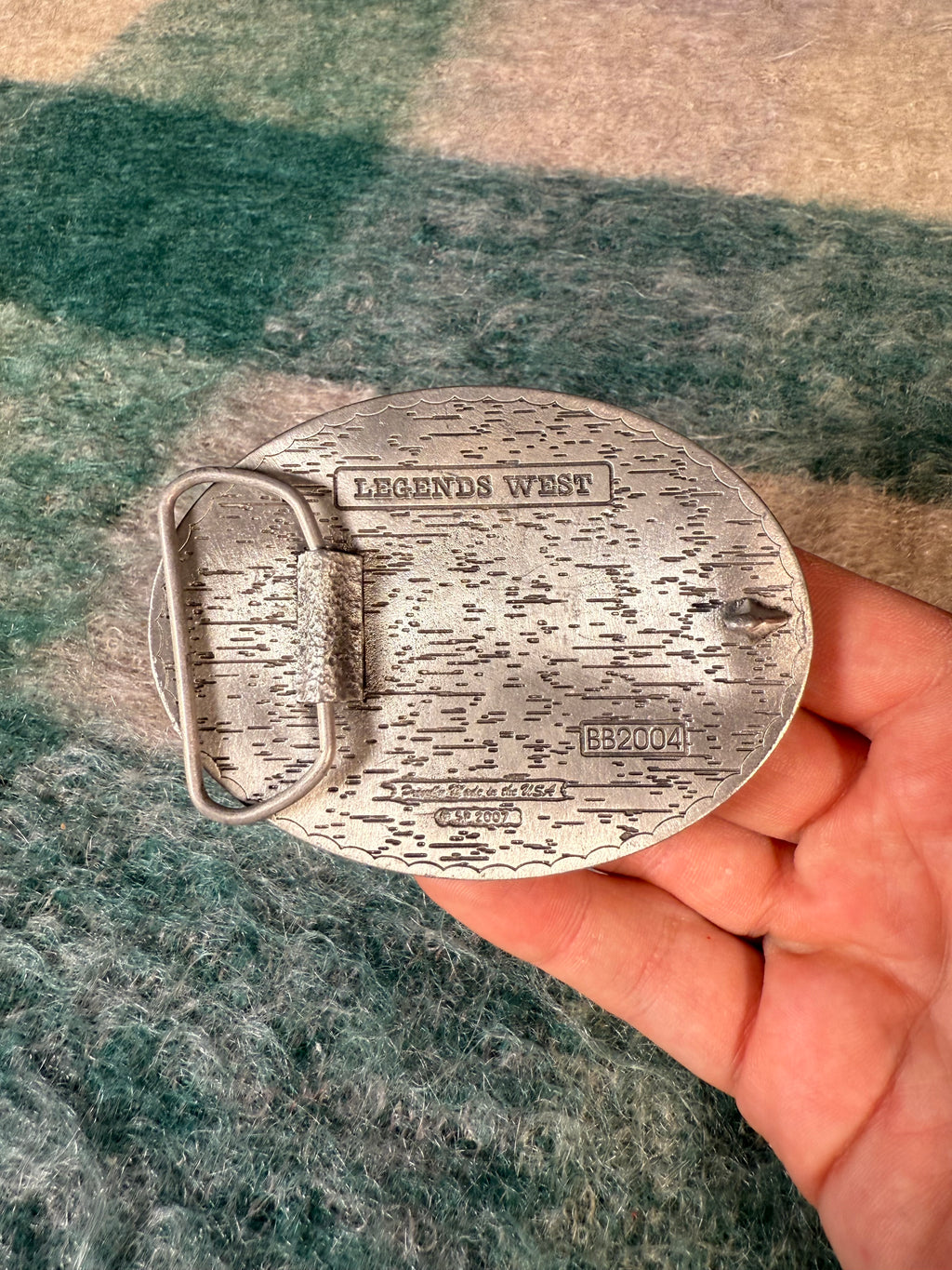 2000s Cowboy Up Belt Buckle