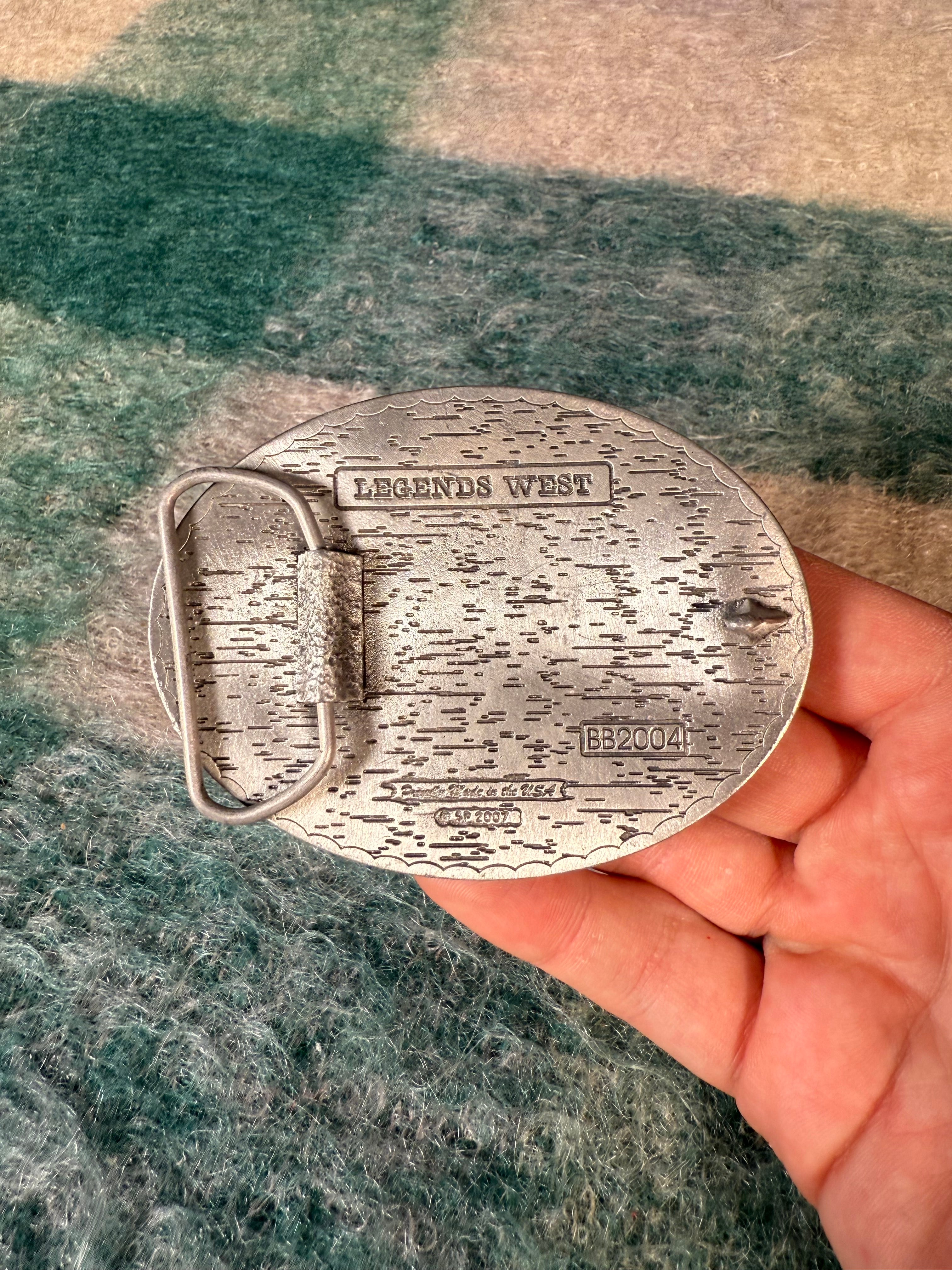 2000s Cowboy Up Belt Buckle