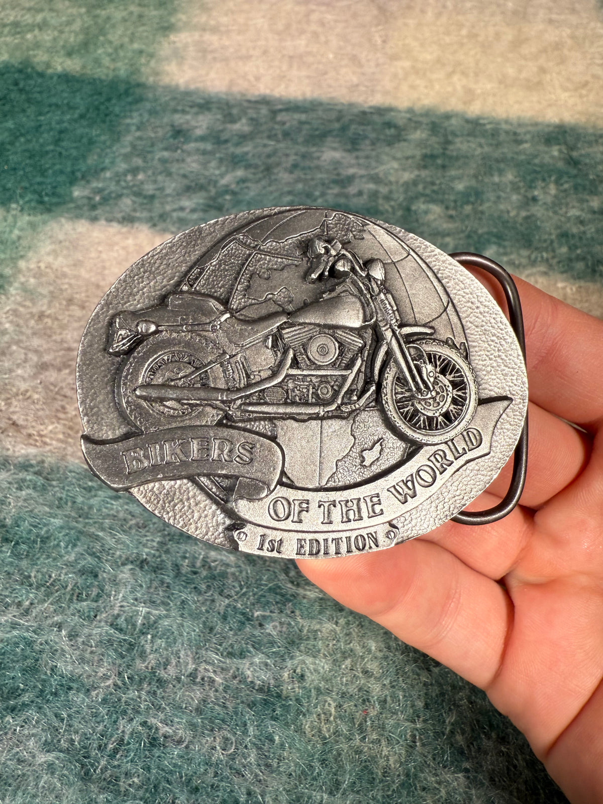 Vintage Bikers of the World No Color Belt Buckle
